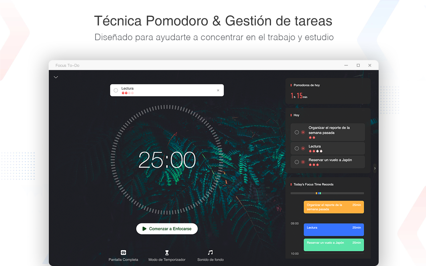 Captura de pantalla de Focus To-Do