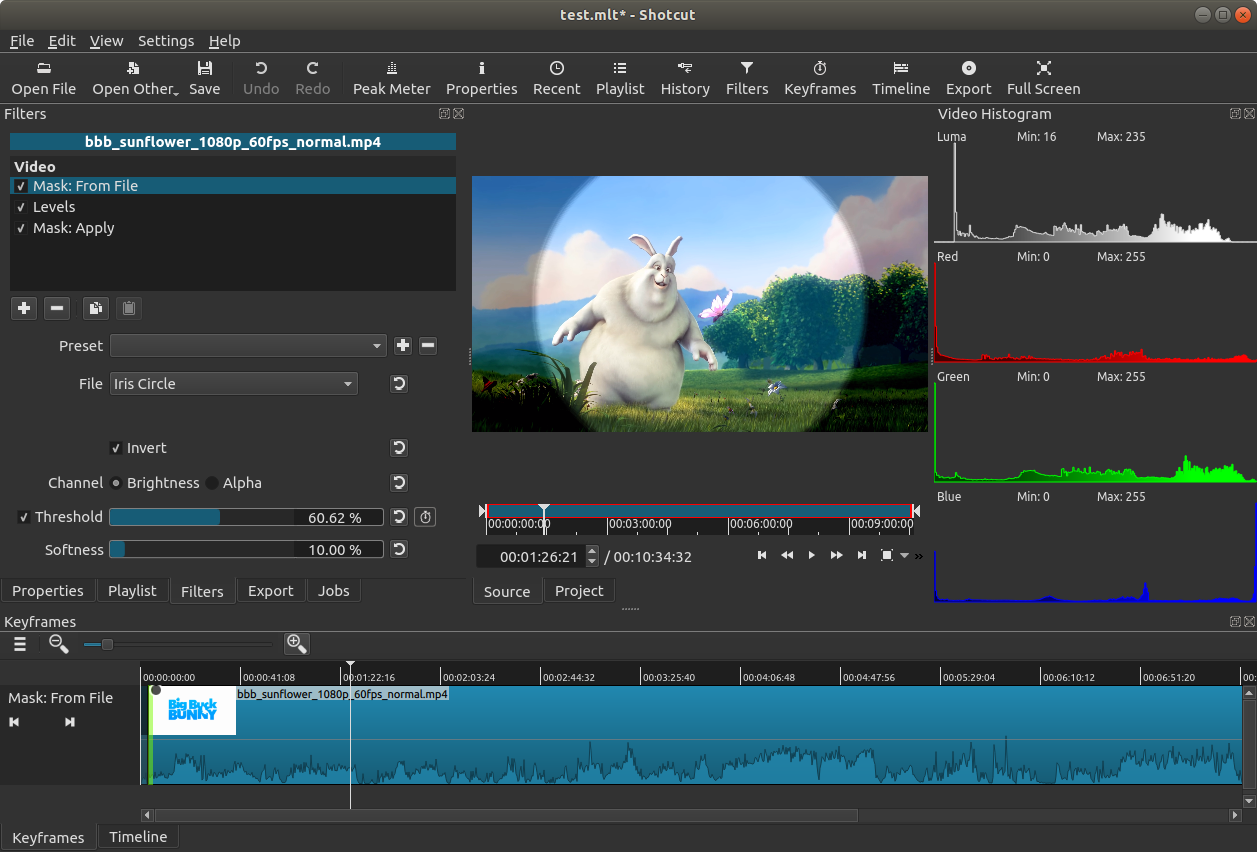 Shotcut screenshot
