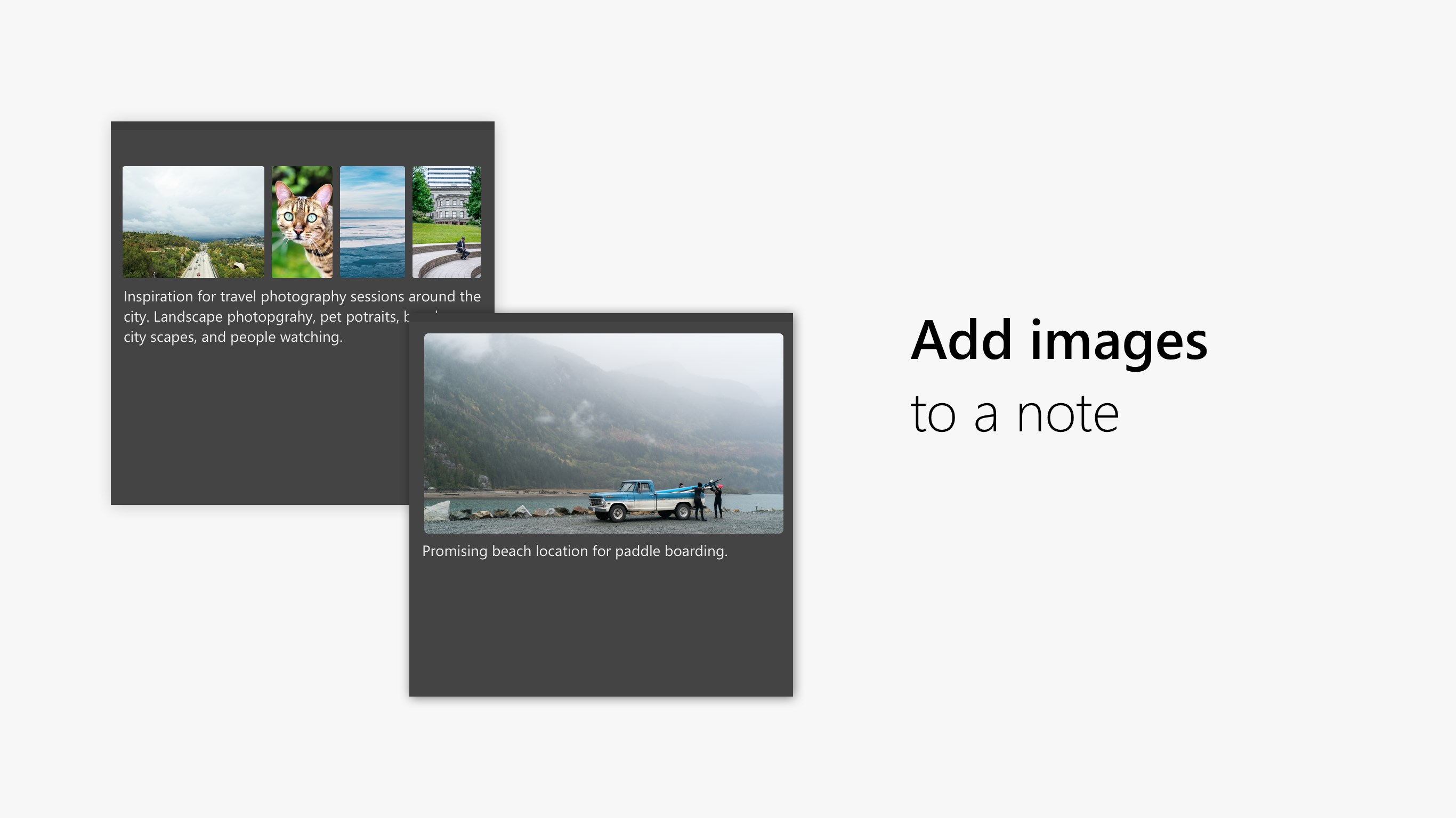 Captura de pantalla de Microsoft Sticky Notes