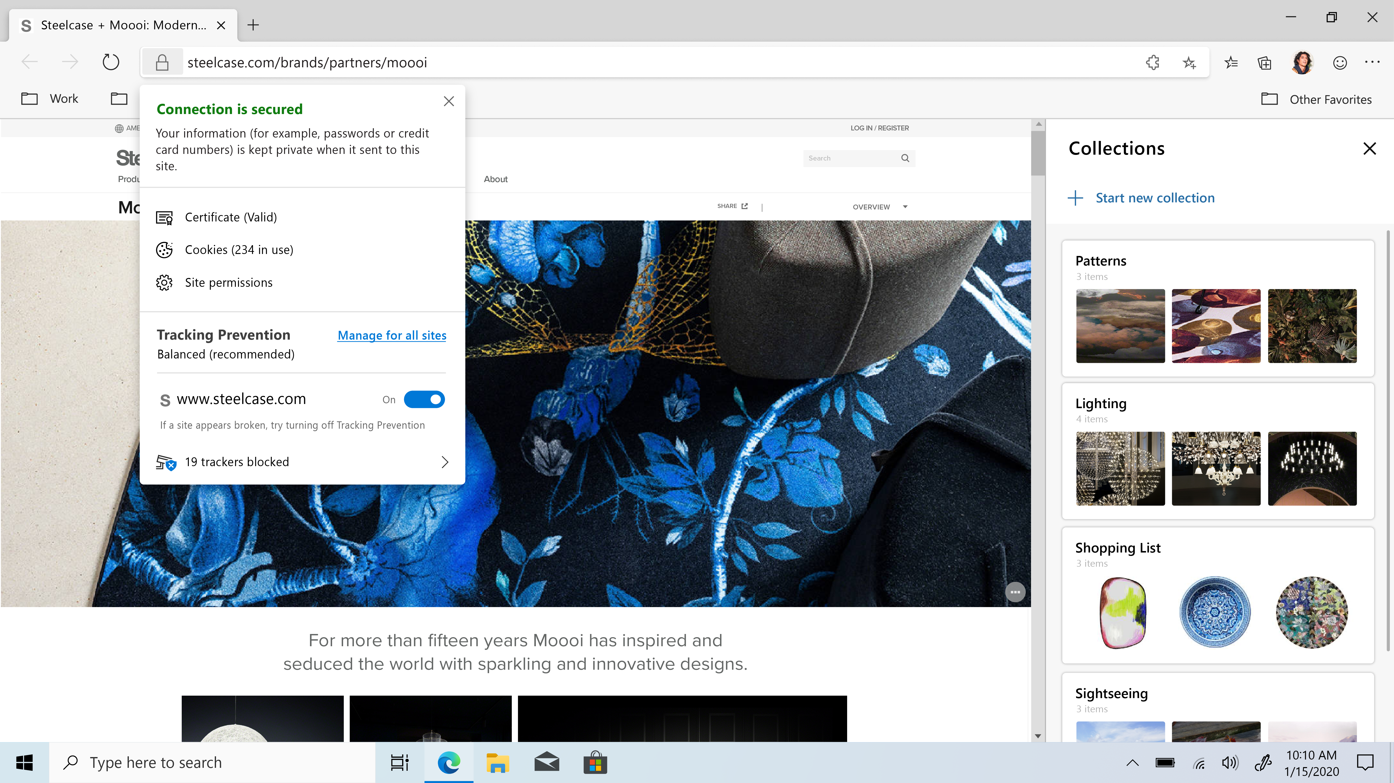 Captura de pantalla de Microsoft Edge Browser
