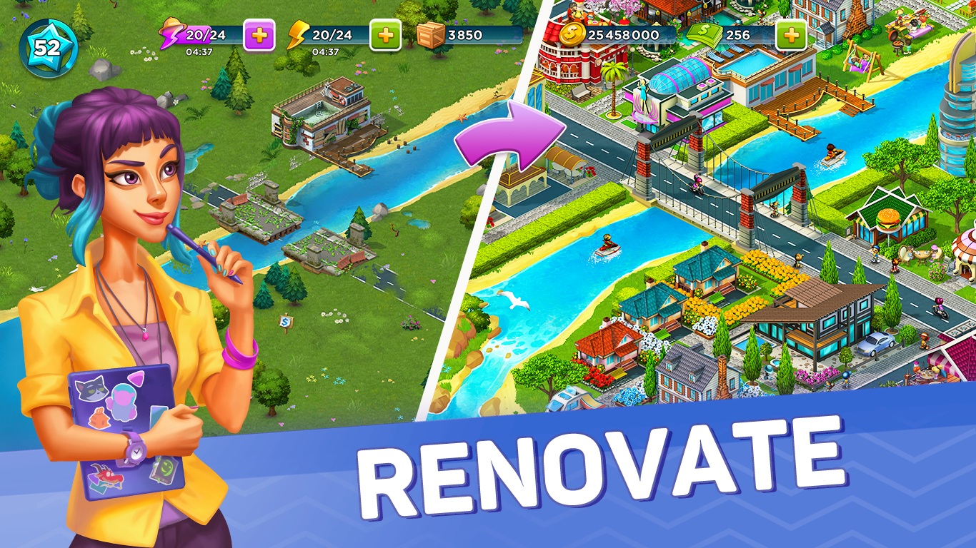 SuperCity: farm, build and decorate! screenshot