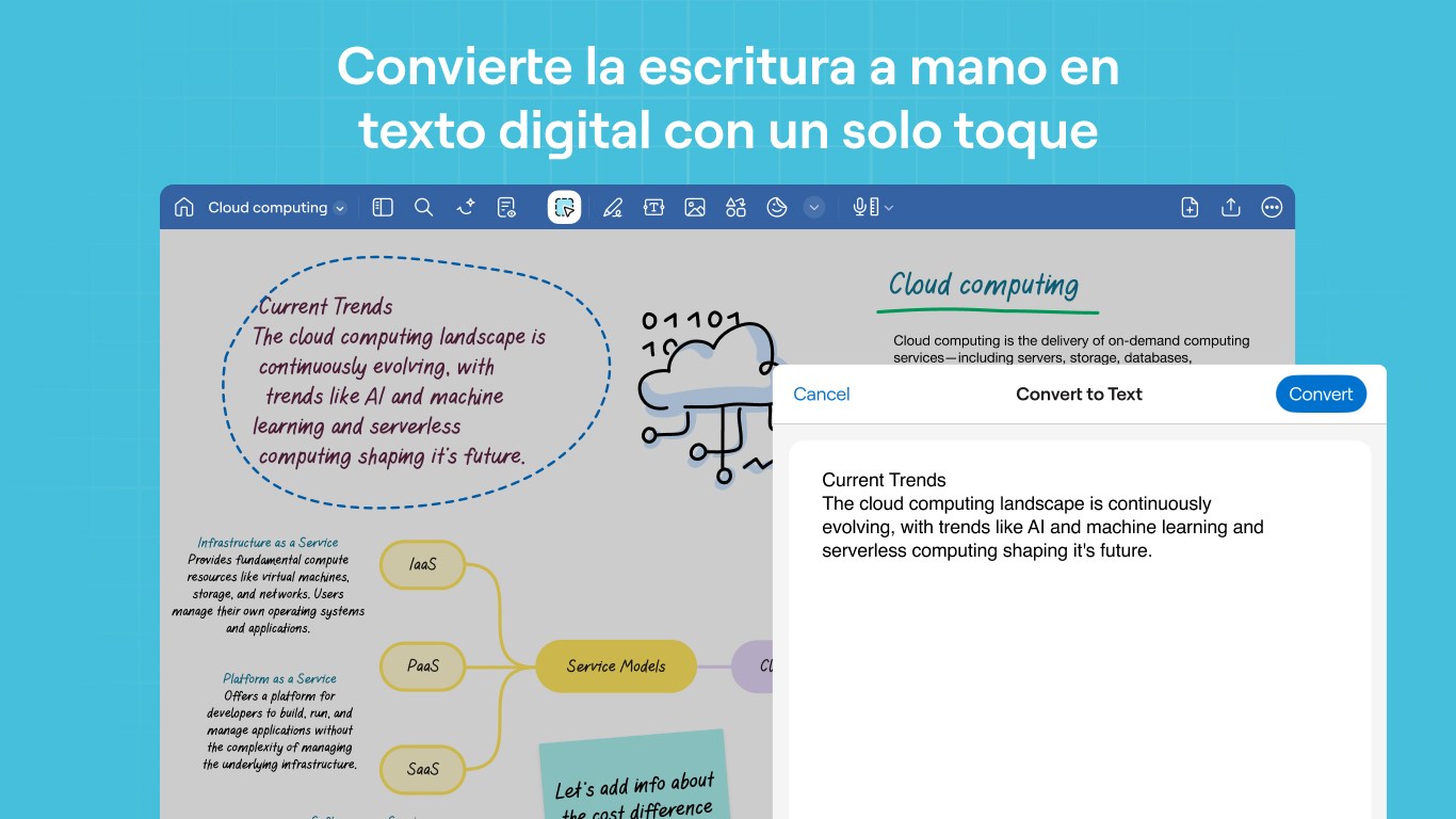 Captura de pantalla de Goodnotes: AI notas, docs, PDF