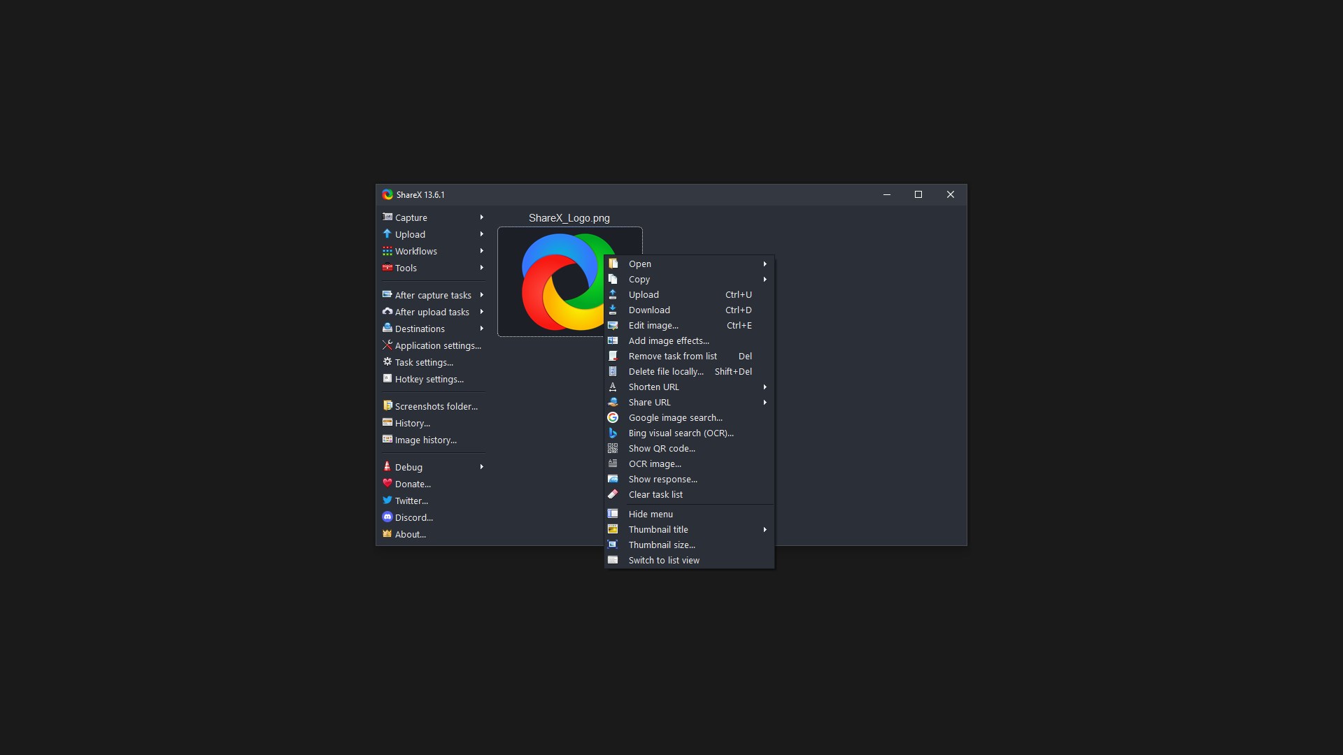 ShareX screenshot