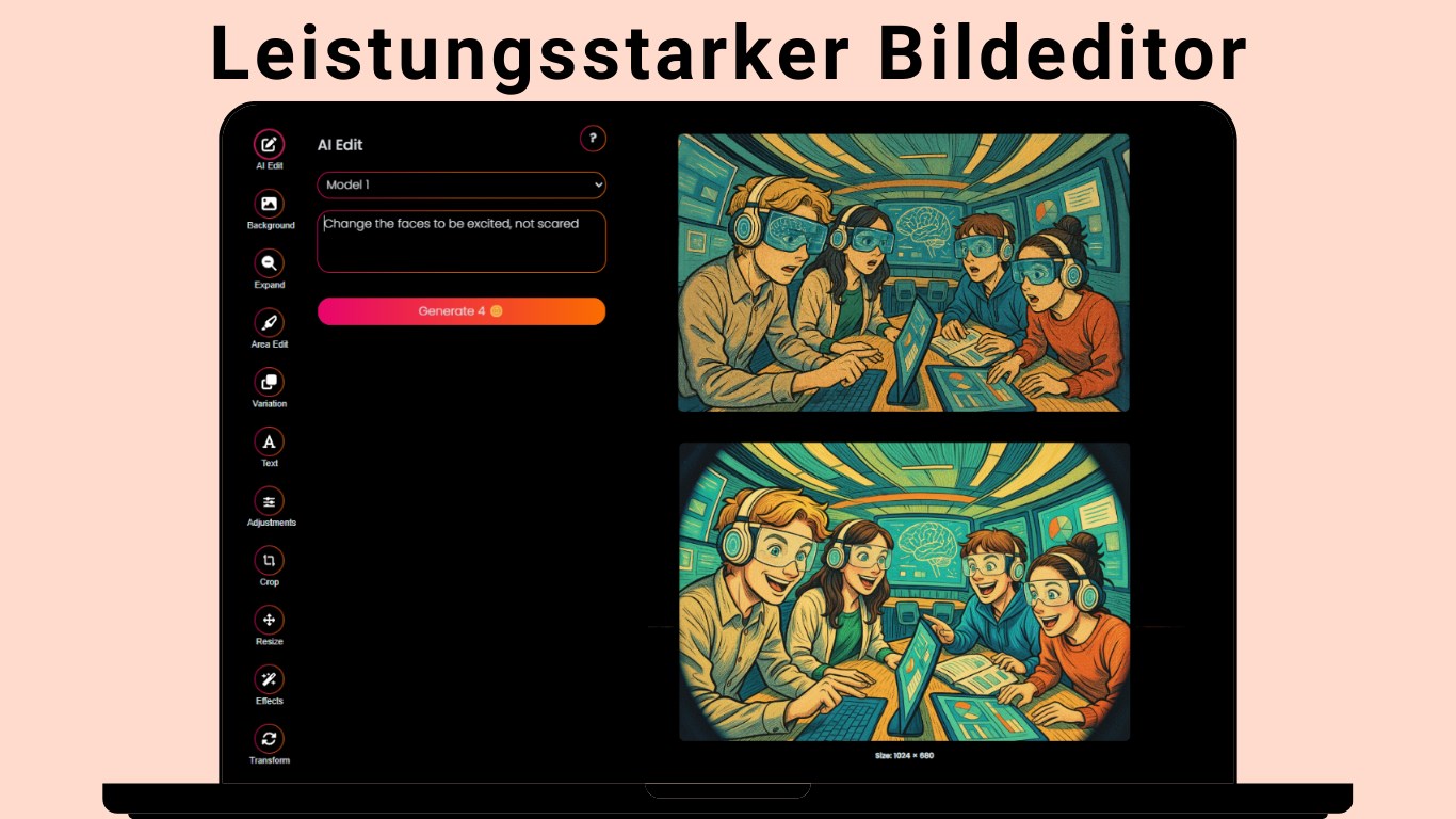 Tangra AI-Bildgenerator Screenshot