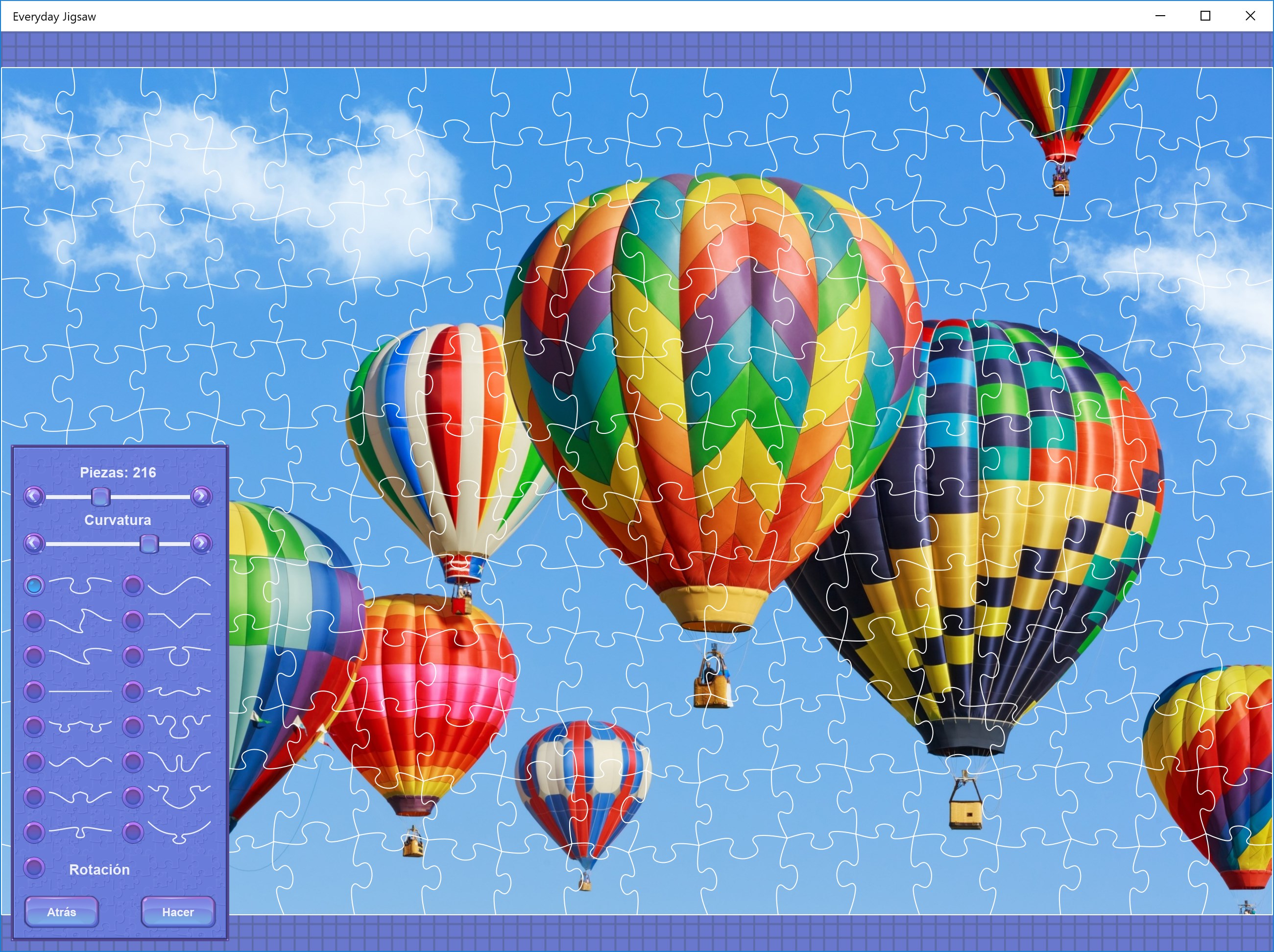 Captura de pantalla de Everyday Jigsaw