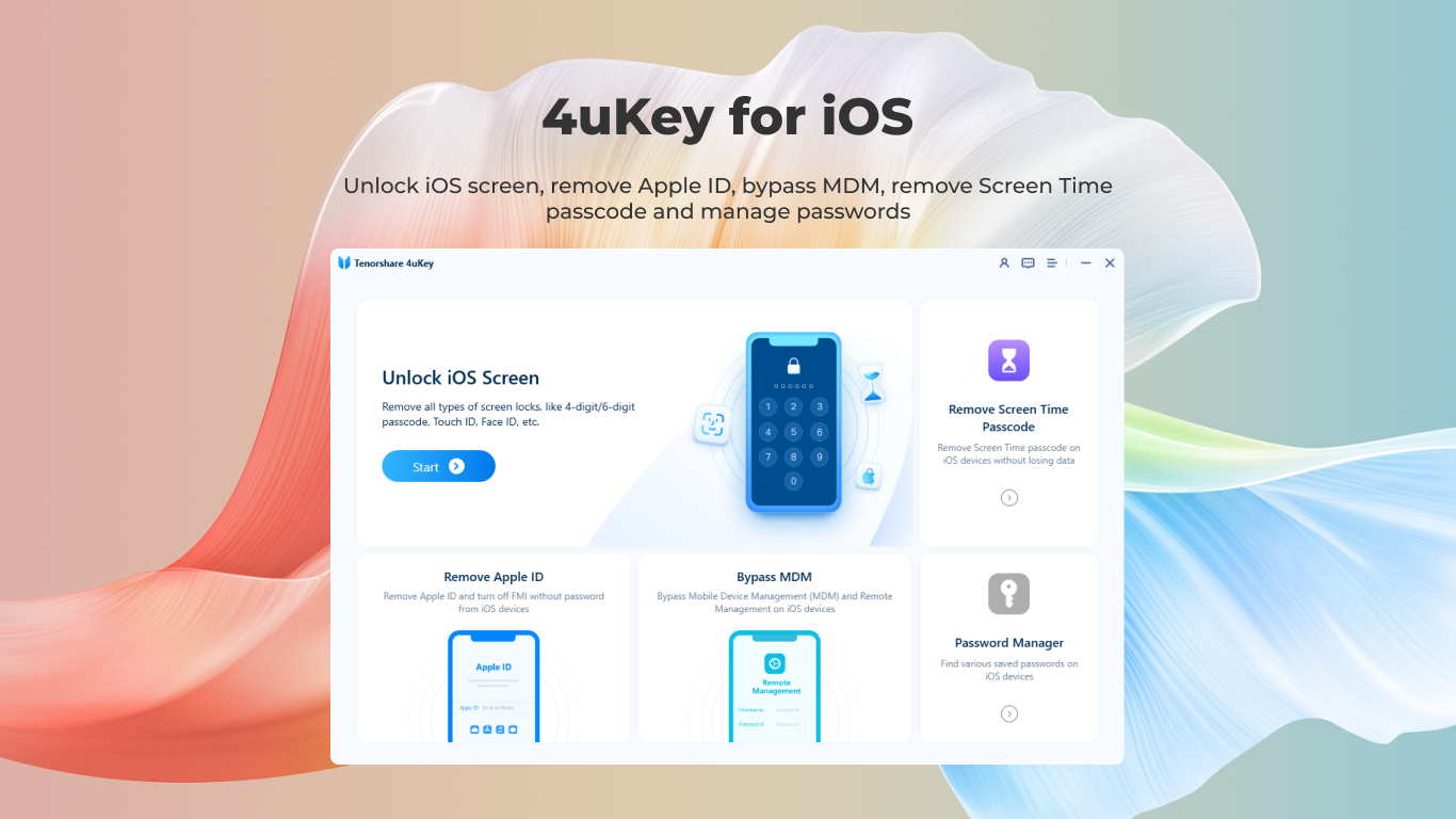Captura de pantalla de 4uKey for iOS