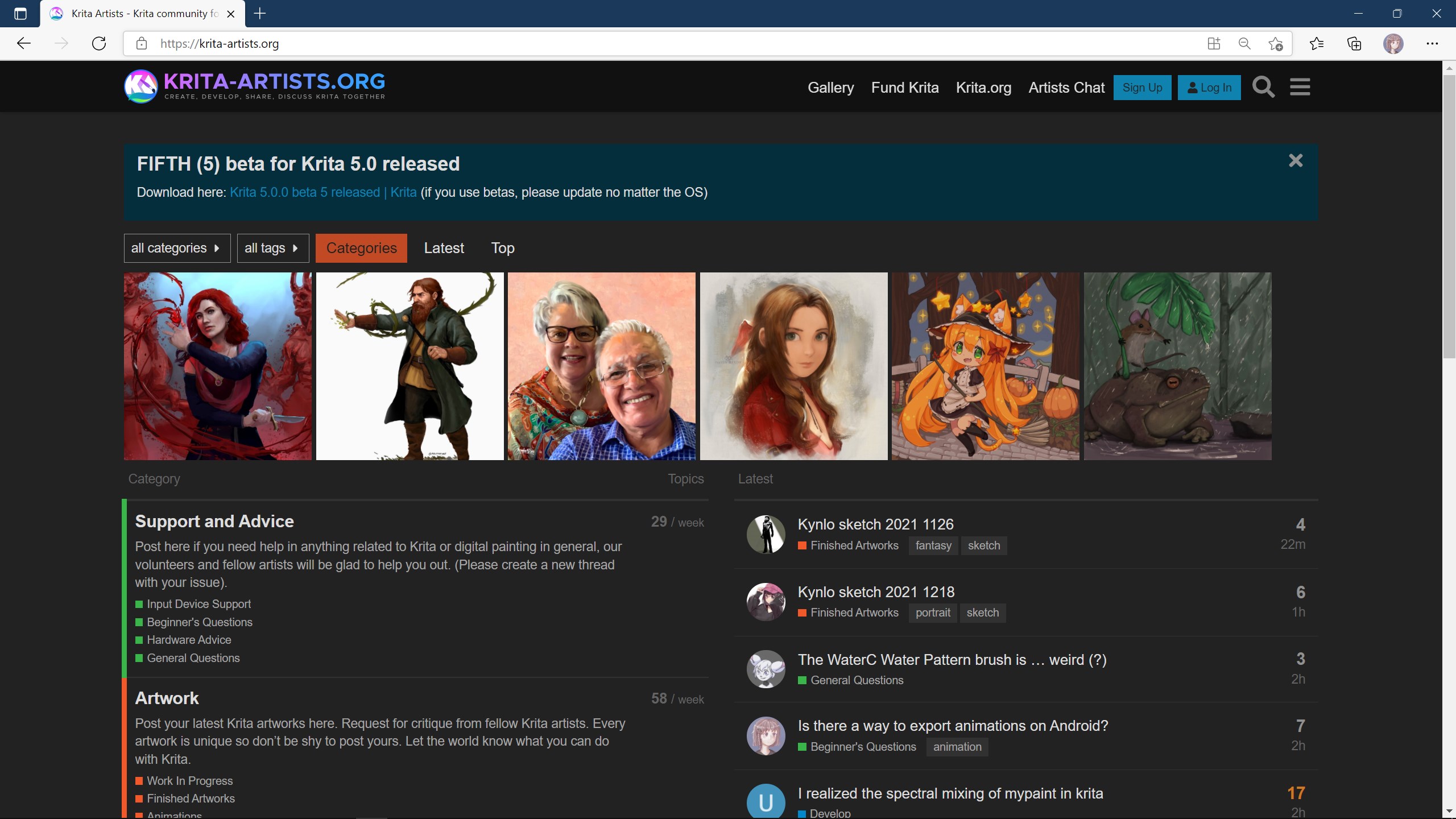 Krita screenshot