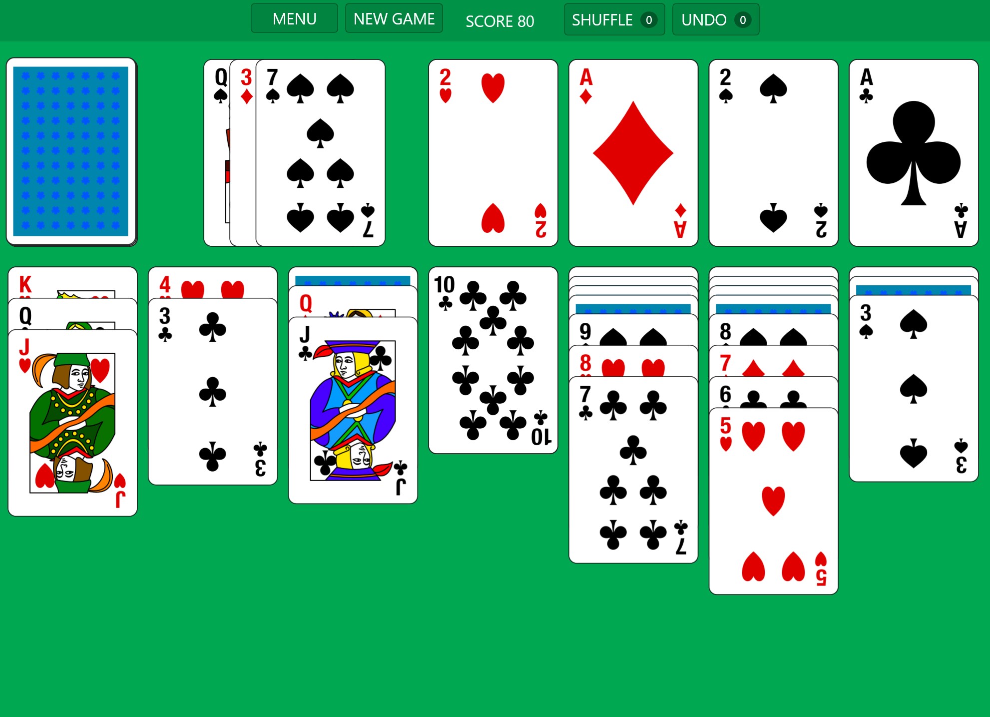 Solitär 95 Screenshot