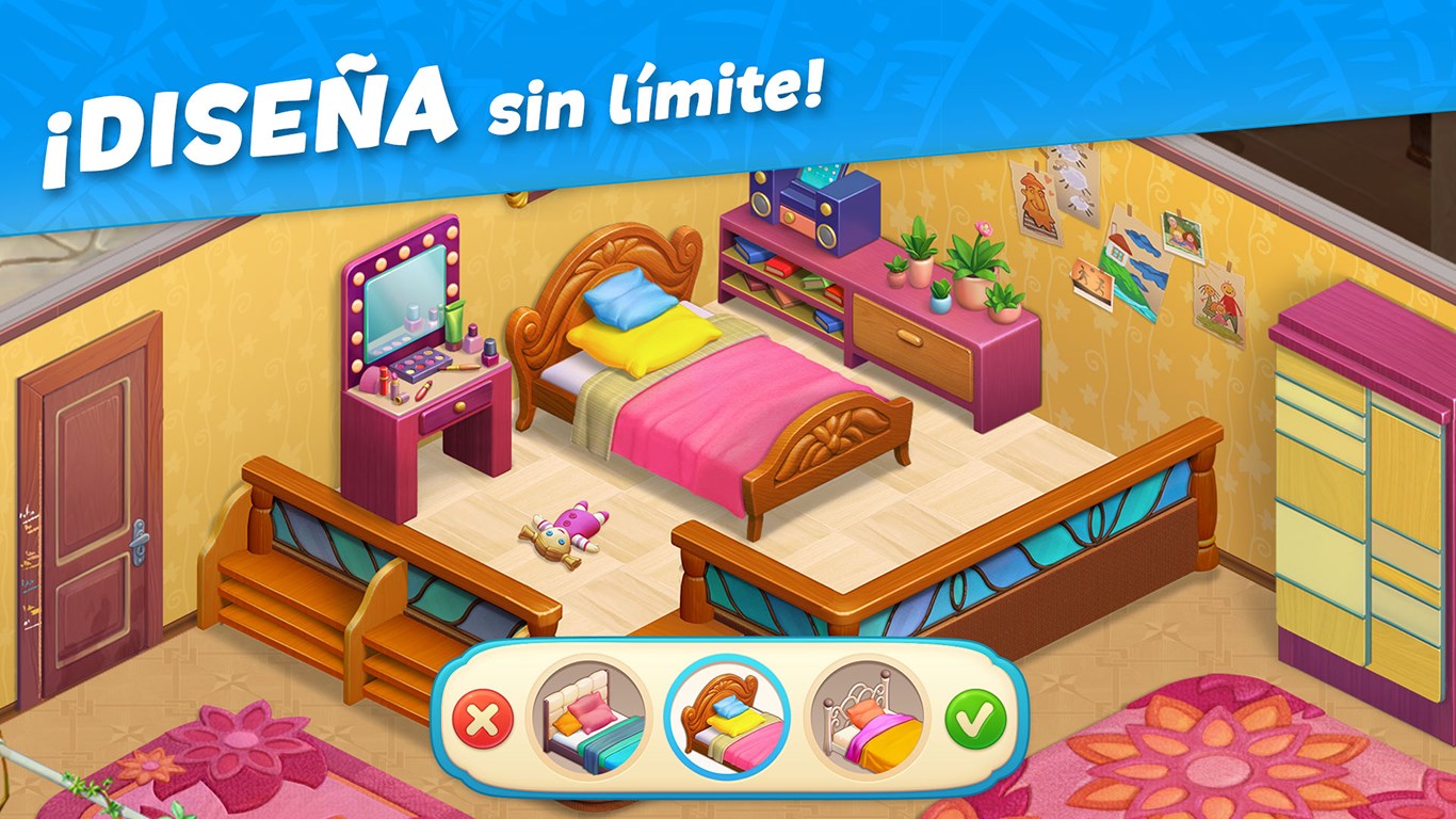 Captura de pantalla de Hawaii Match-3 Mania: House Decorating Game