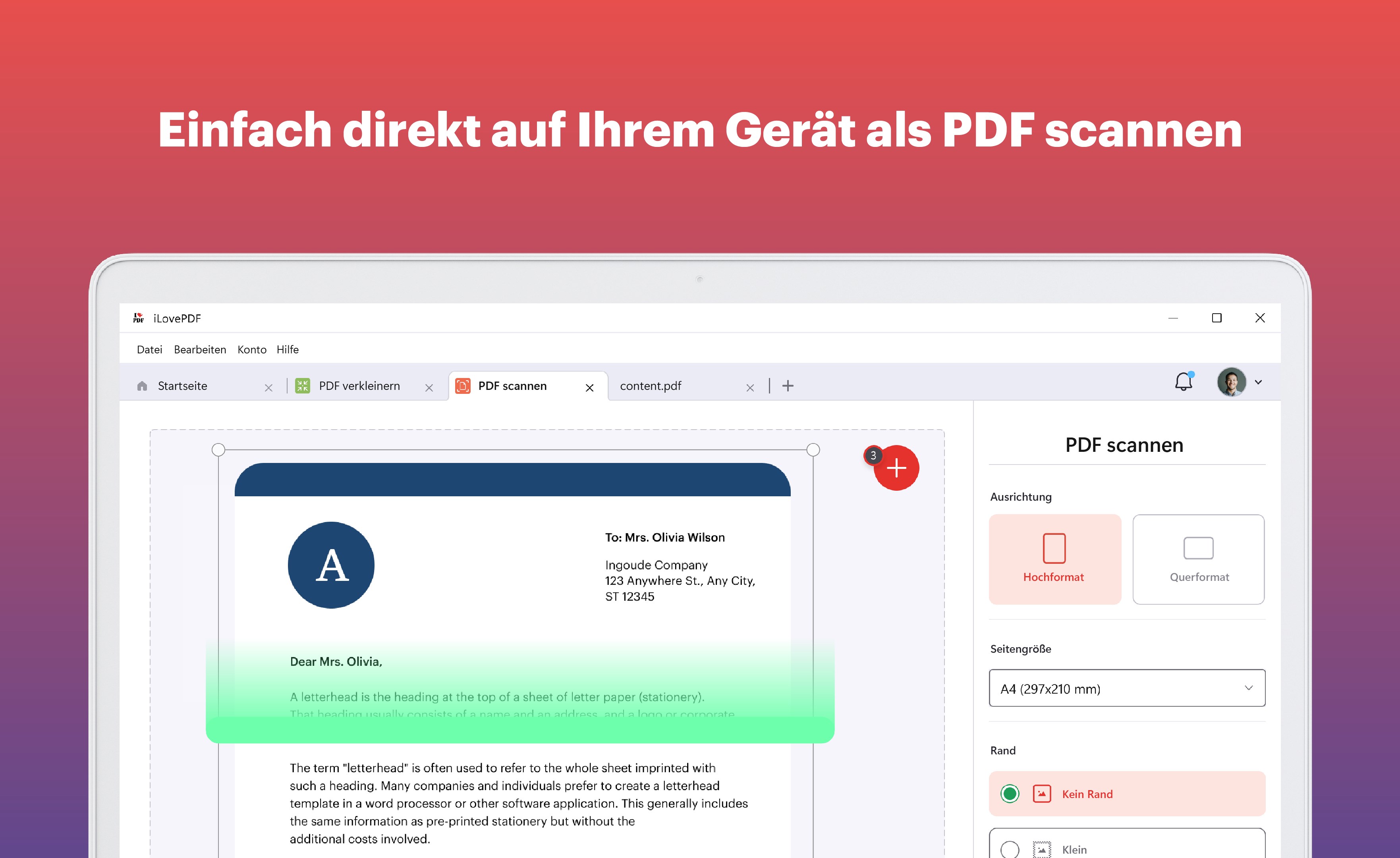 iLovePDF: PDF-Reader und -Editor Screenshot