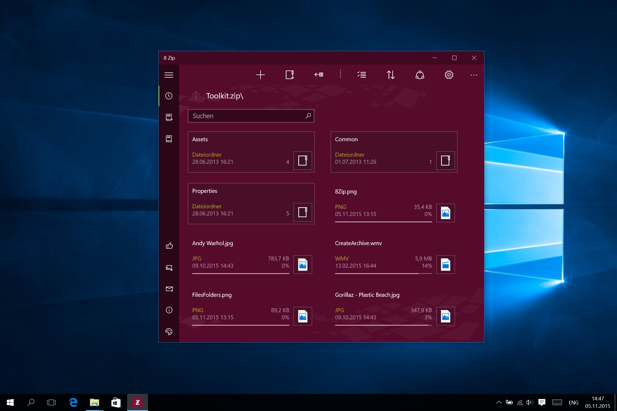 8 Zip Pro - advanced archiver. Create, unpack and encrypt. Screenshot