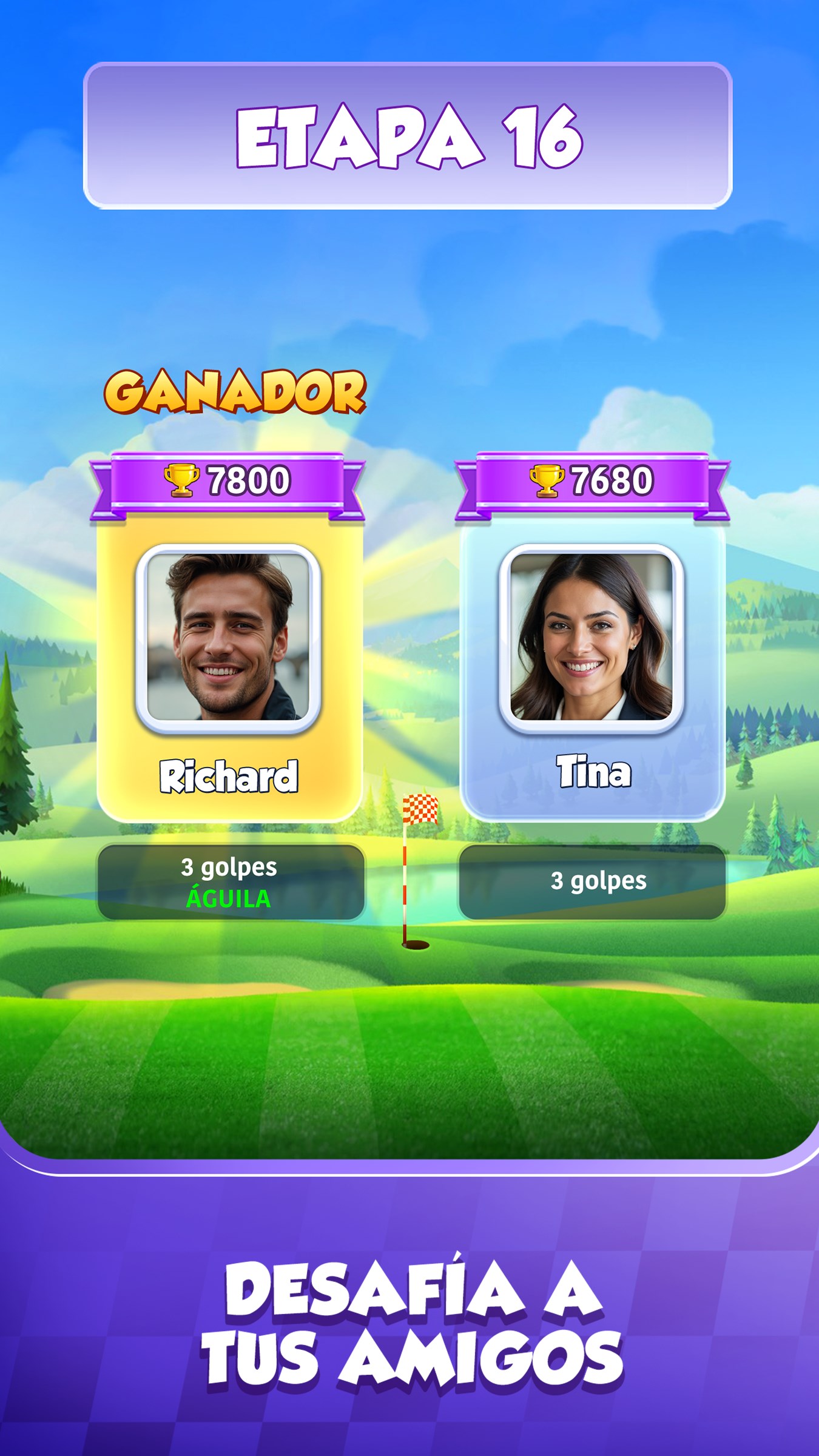 Captura de pantalla de Golf Rival - Juego multijugador