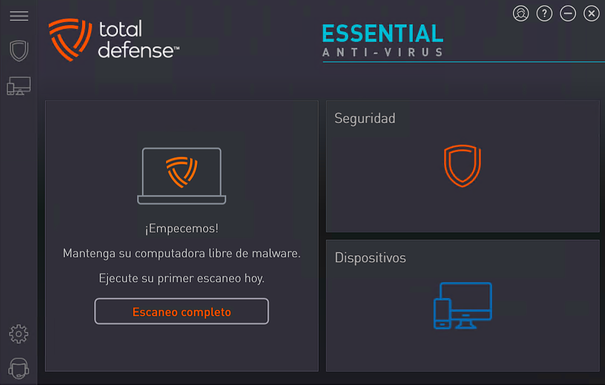 Captura de pantalla de Total Defense Essential Anti-Virus