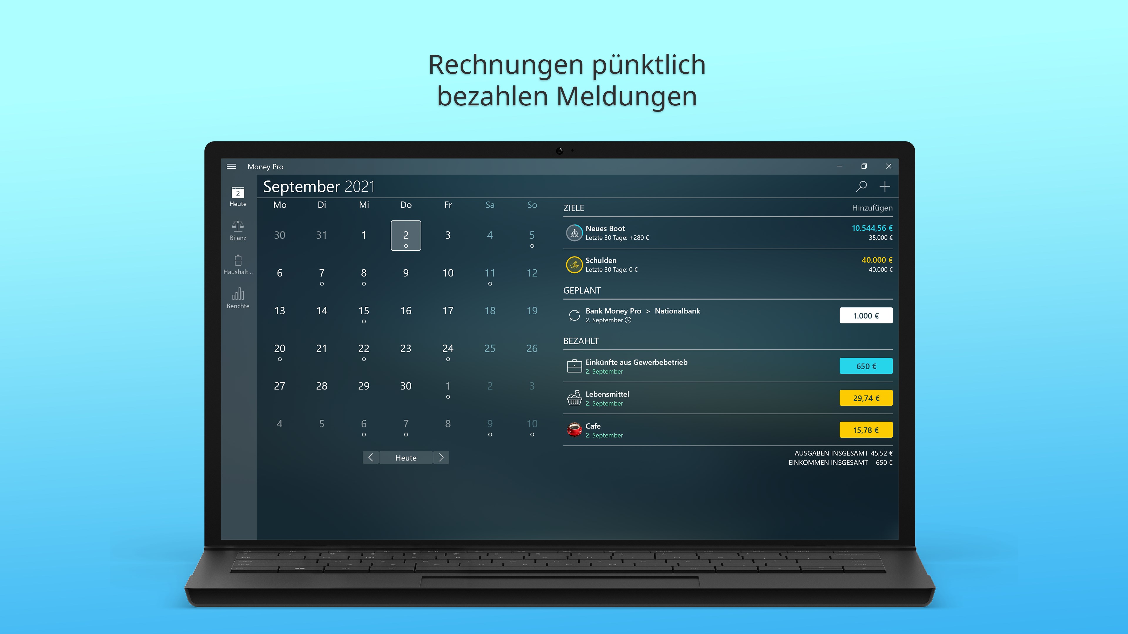 Money Pro - Geld, Budget, persönliche Finanzen Screenshot