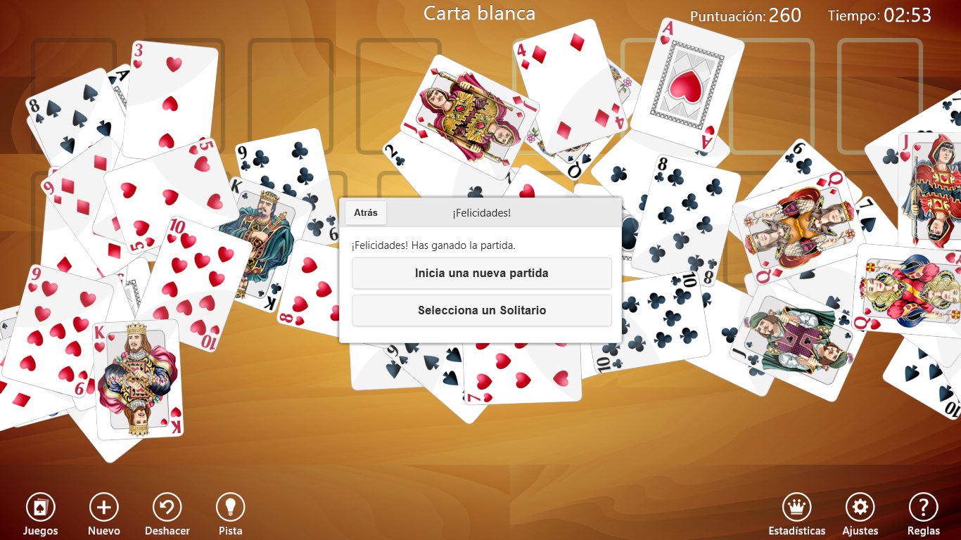 Captura de pantalla de Solitarios Cartas