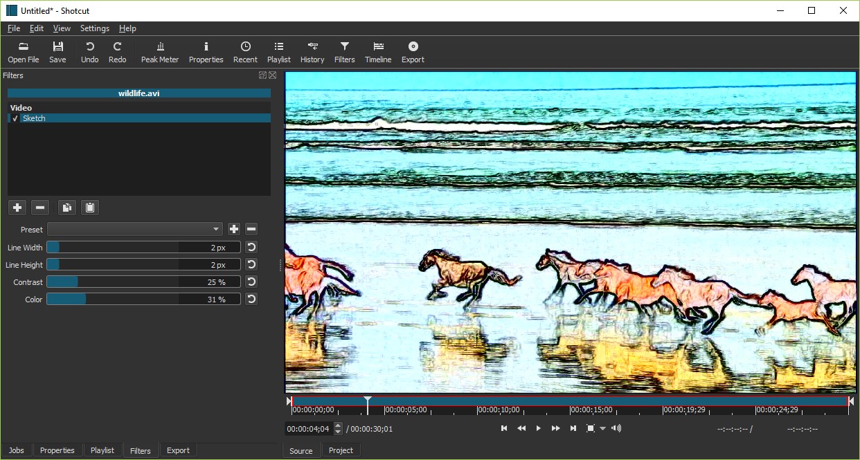 Shotcut screenshot