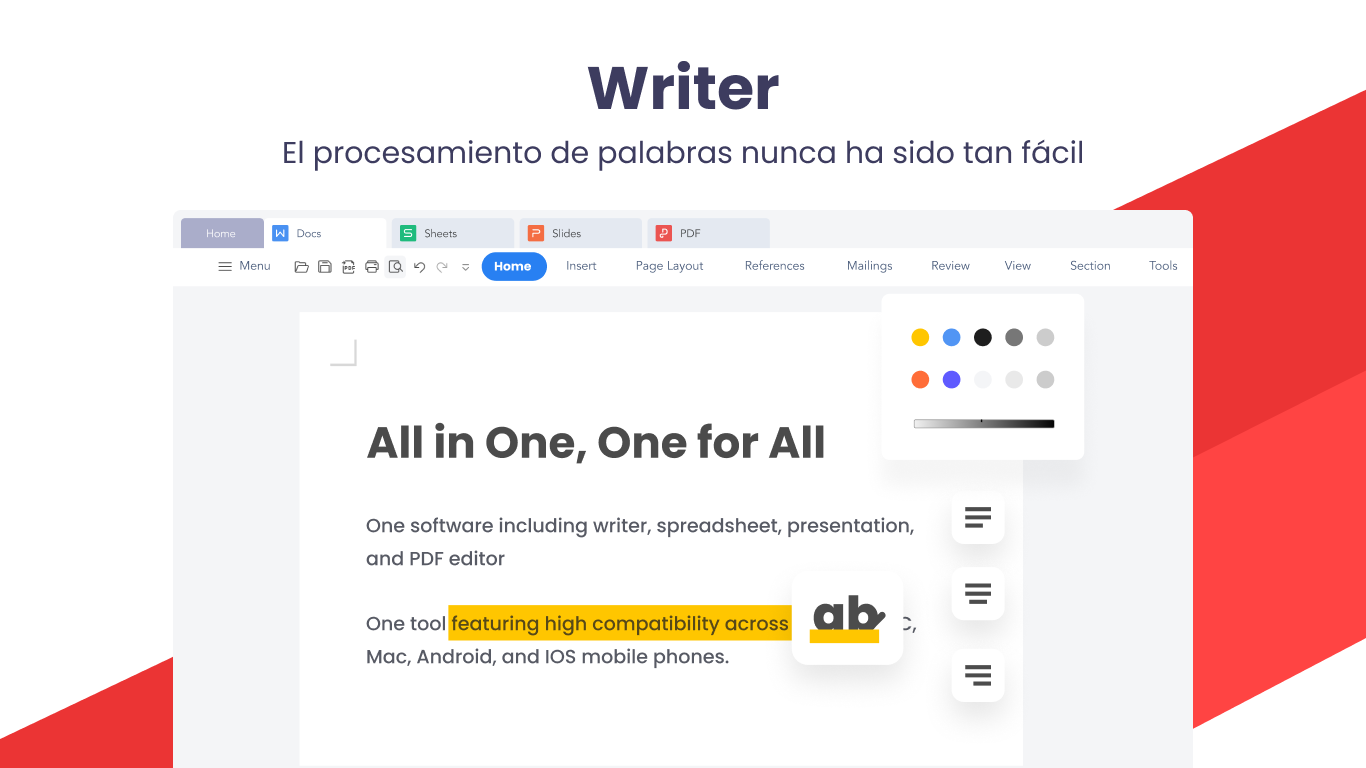 Captura de pantalla de WPS Office Suite - PDF, Docs, Spreadsheet, Slide View & Edit