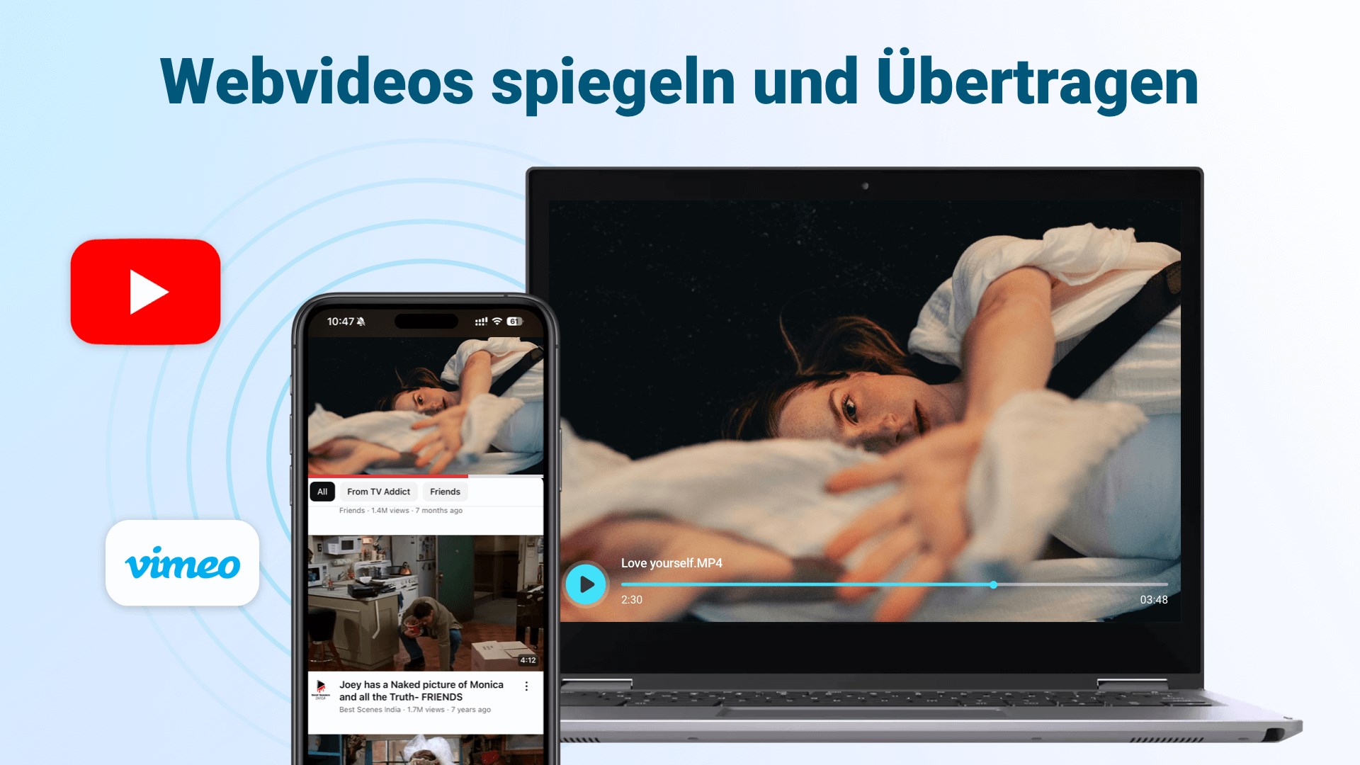 Übertragung über AirPlay/Google Cast – PigeonCast Screenshot
