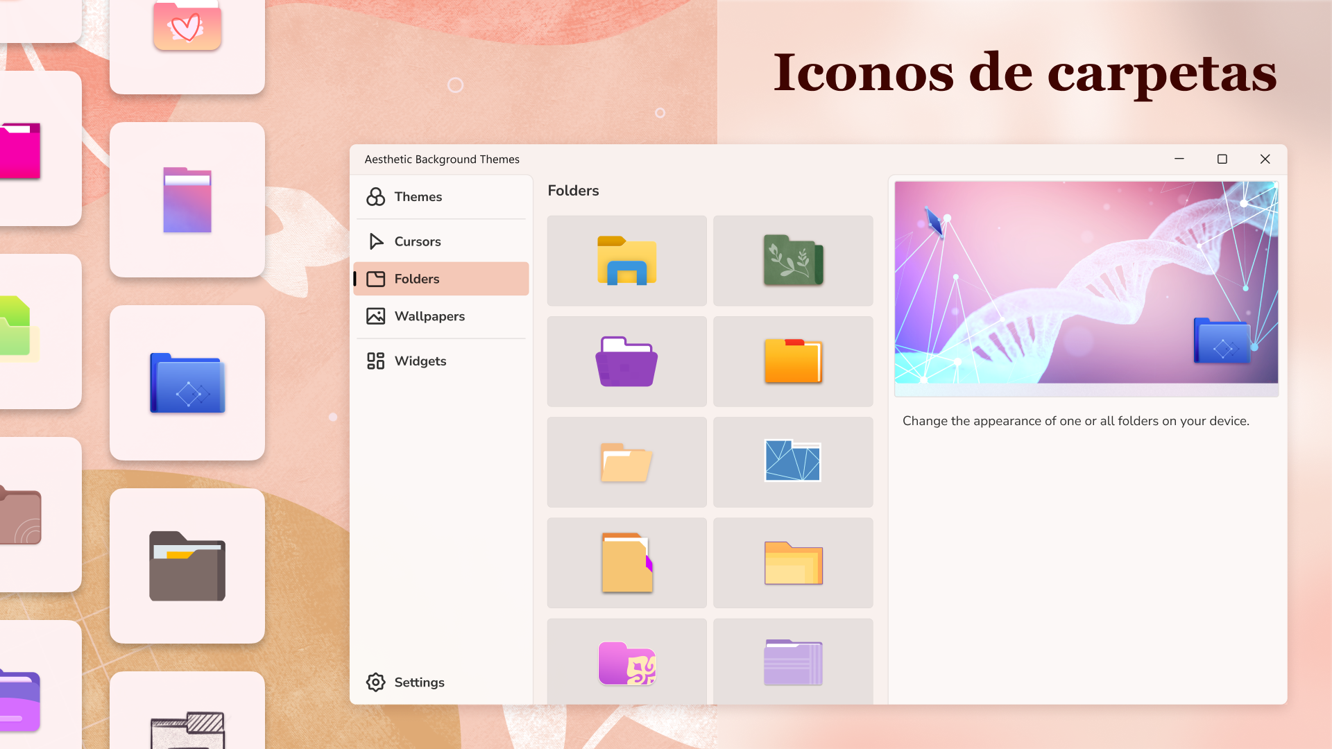 Captura de pantalla de Temas del Escritorio HD — Themes Customizer