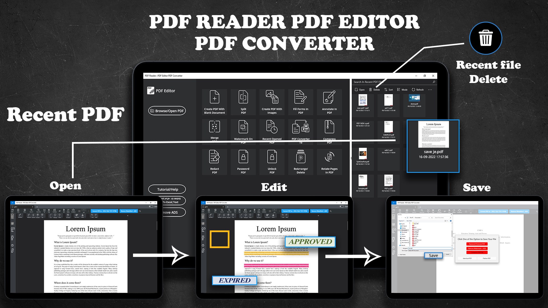 Captura de pantalla de PDF Editor: PDF Reader