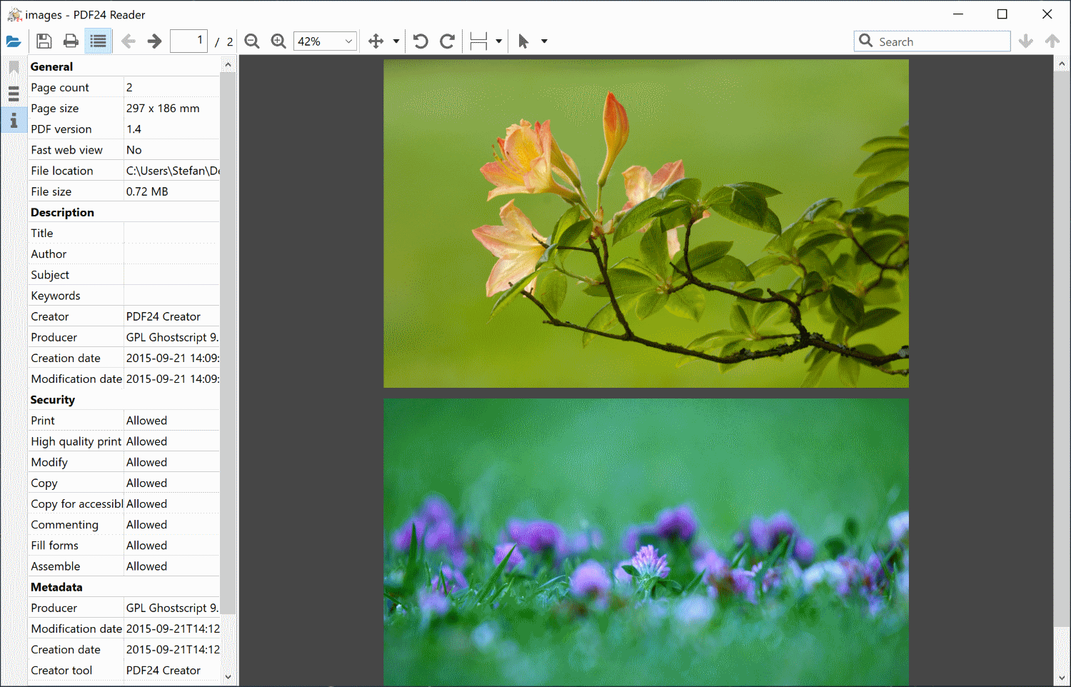 PDF24 Creator Screenshot