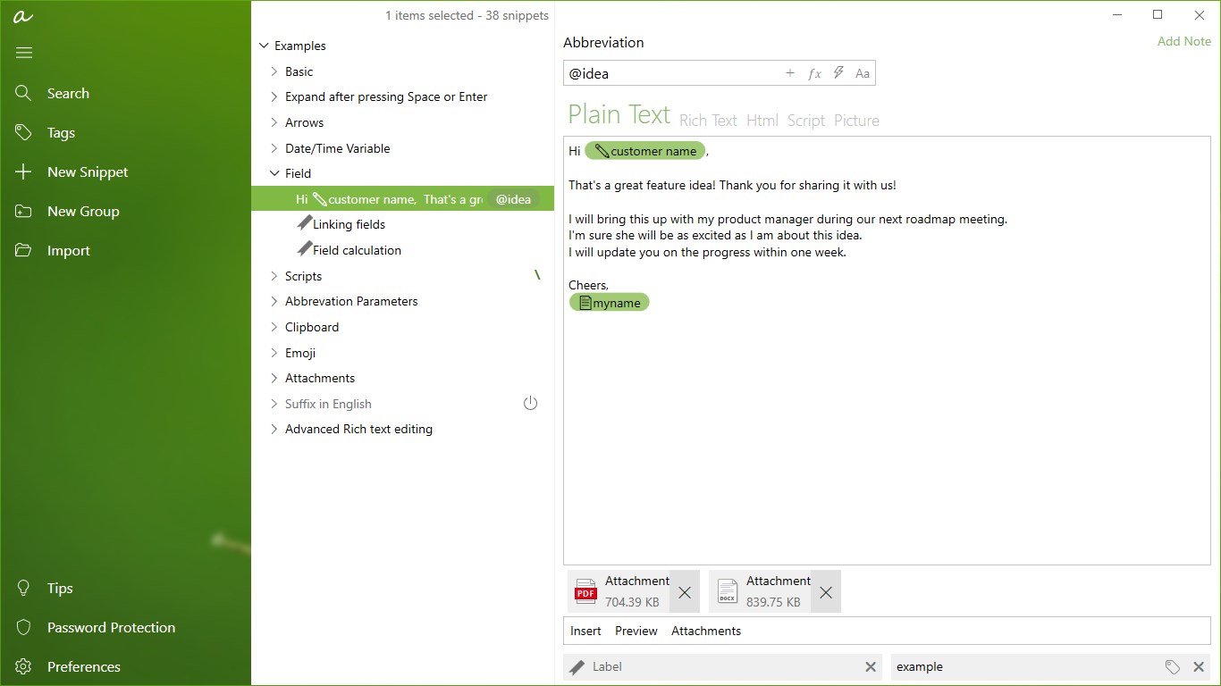 aText Premium Screenshot