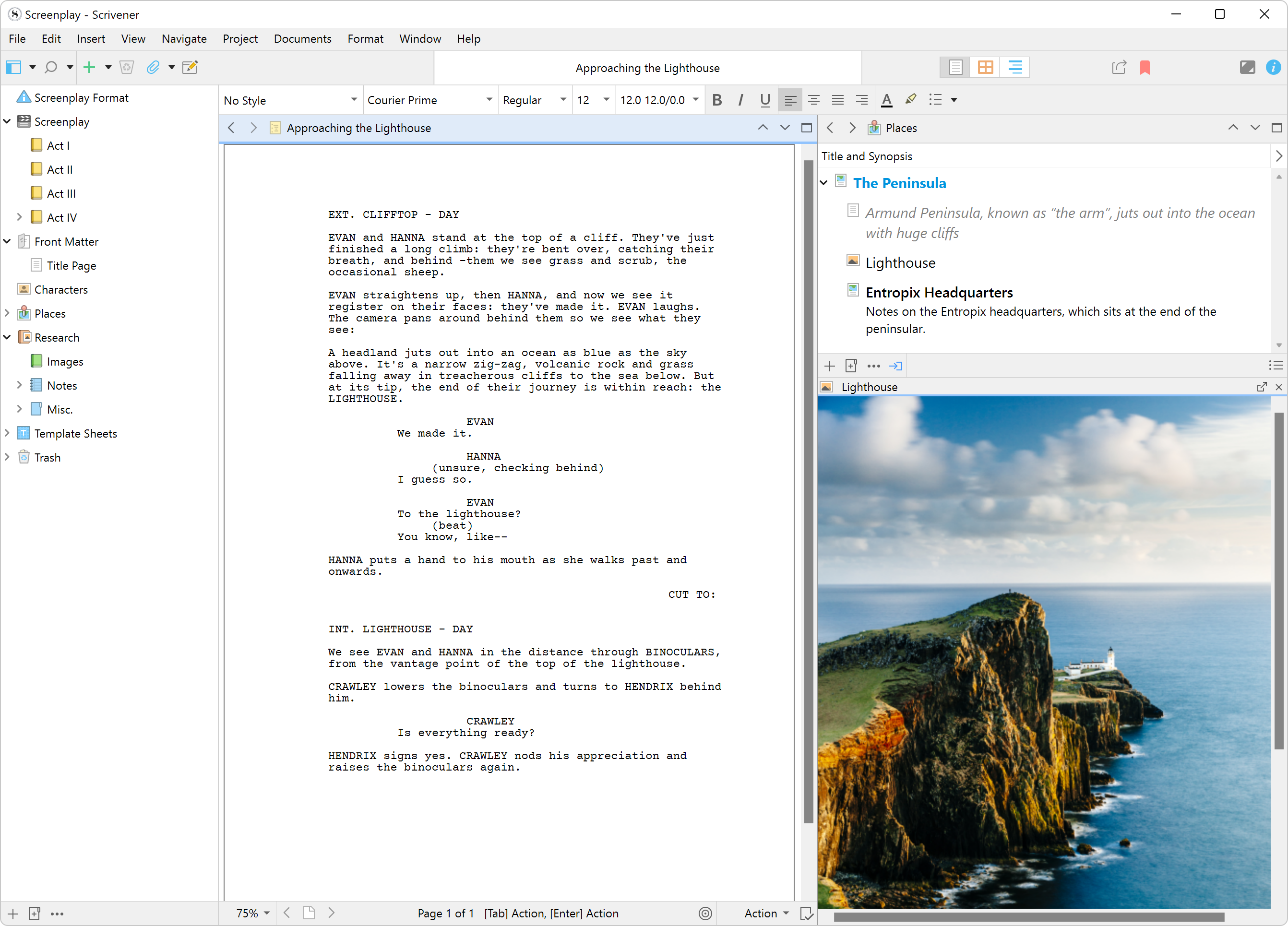Scrivener Screenshot