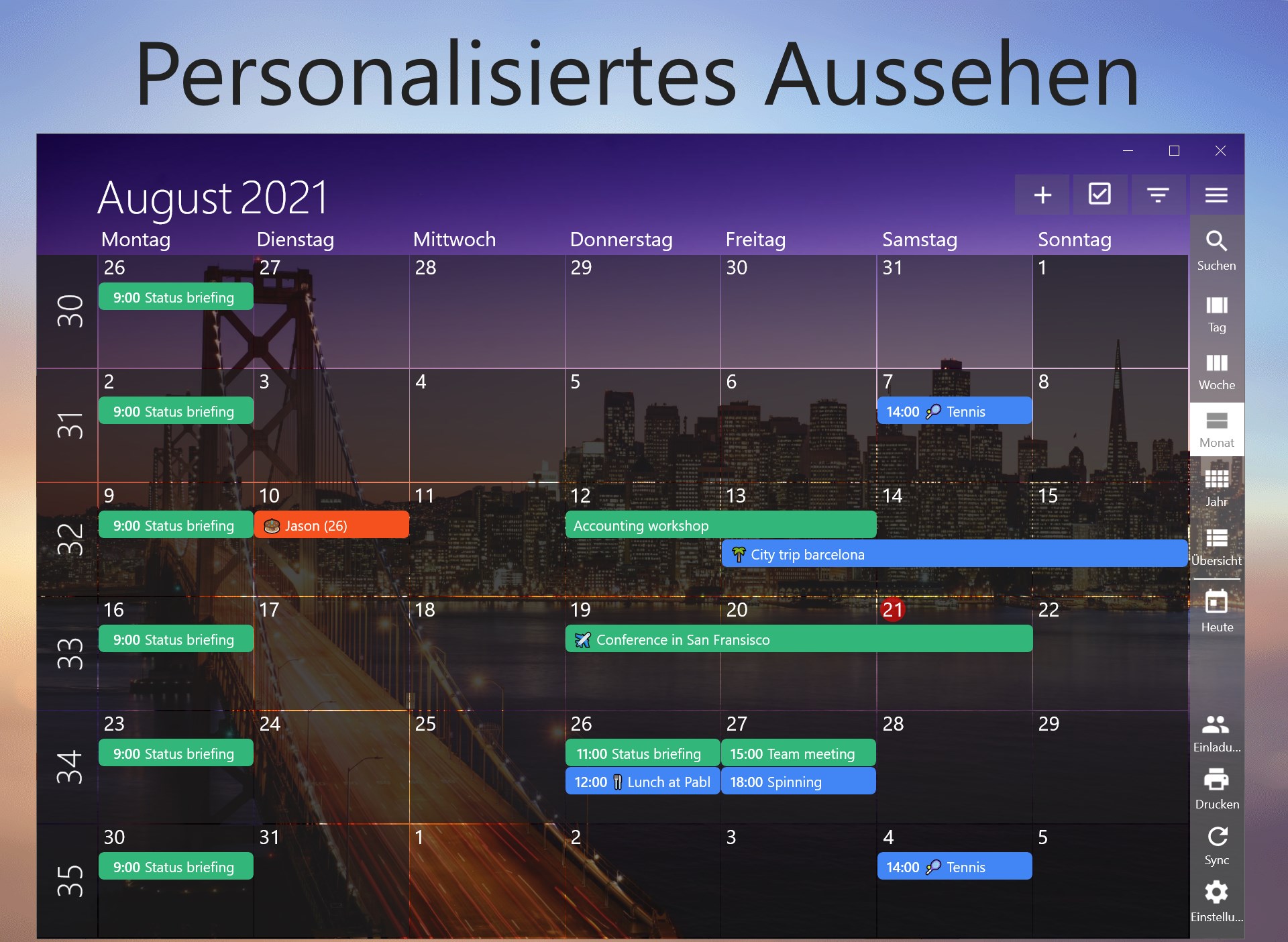 One Calendar Screenshot