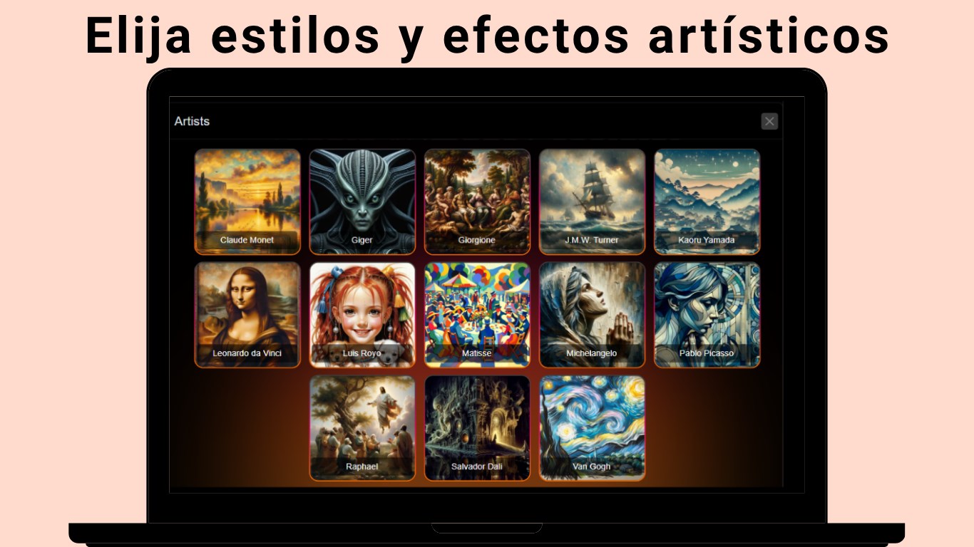 Captura de pantalla de Generador de Imágenes Tangra AI