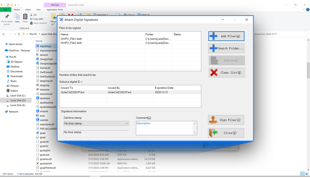 GstarCAD screenshot