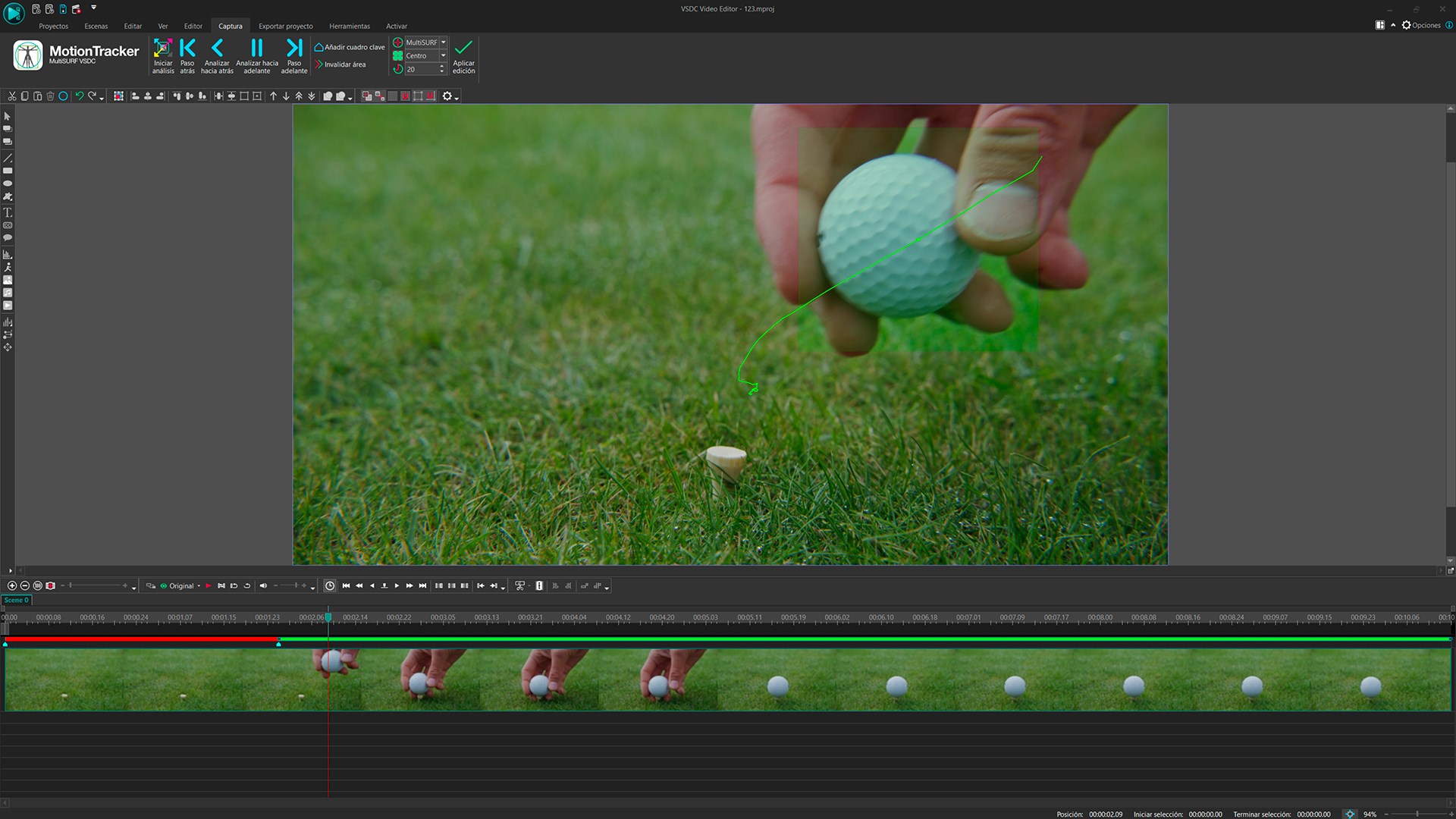 Captura de pantalla de VSDC Video Editor