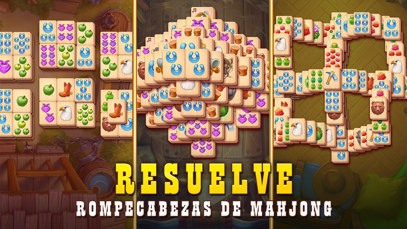 Captura de pantalla de Sheriff of Mahjong: une fichas, renueva la ciudad