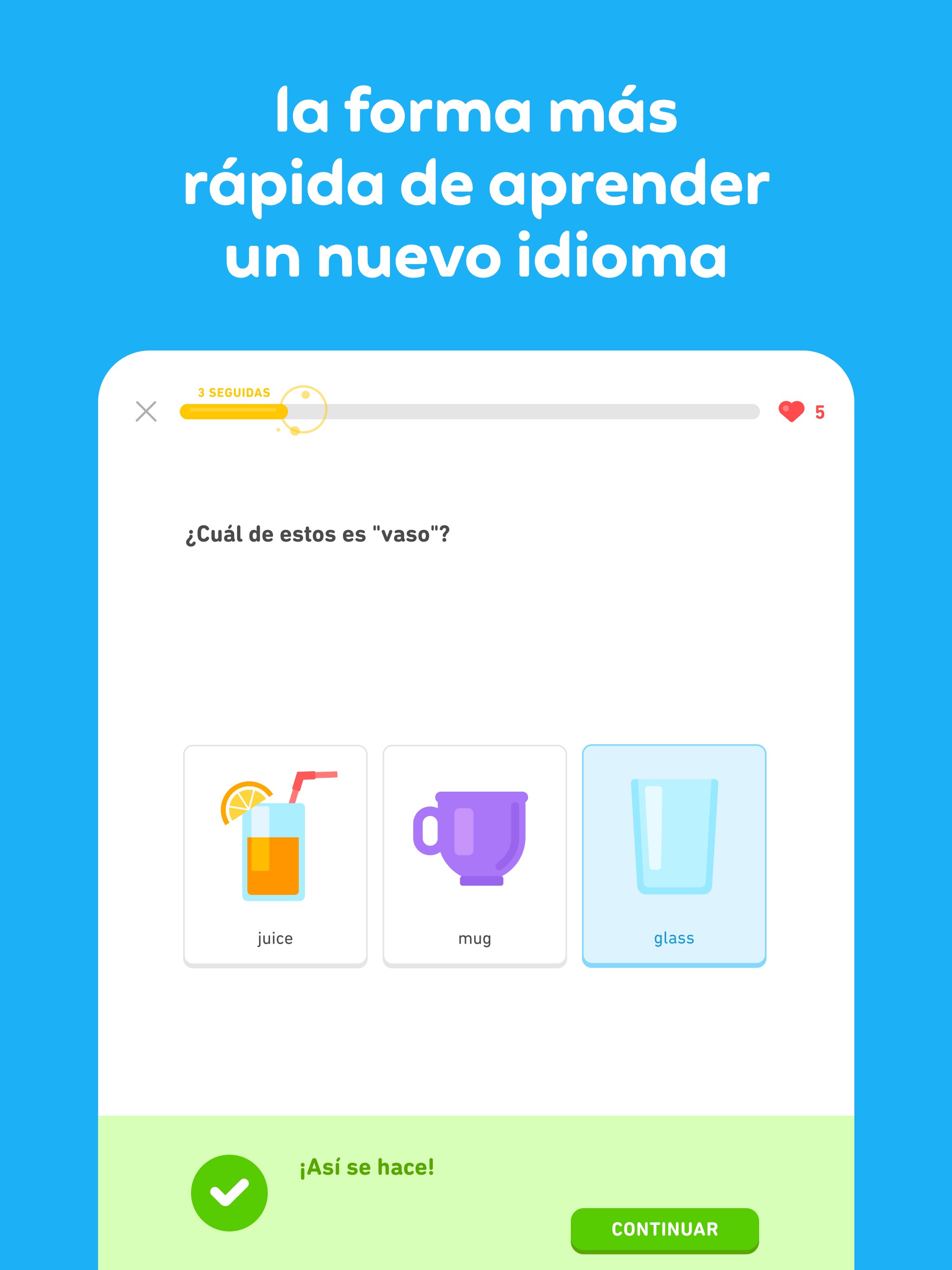 Captura de pantalla de Duolingo - Aprende idiomas