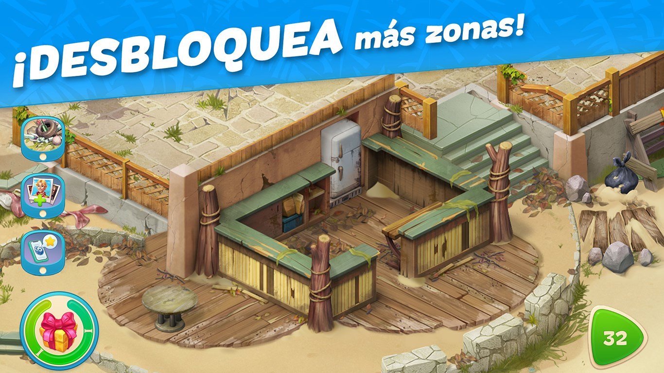 Captura de pantalla de Hawaii Match-3 Mania: House Decorating Game