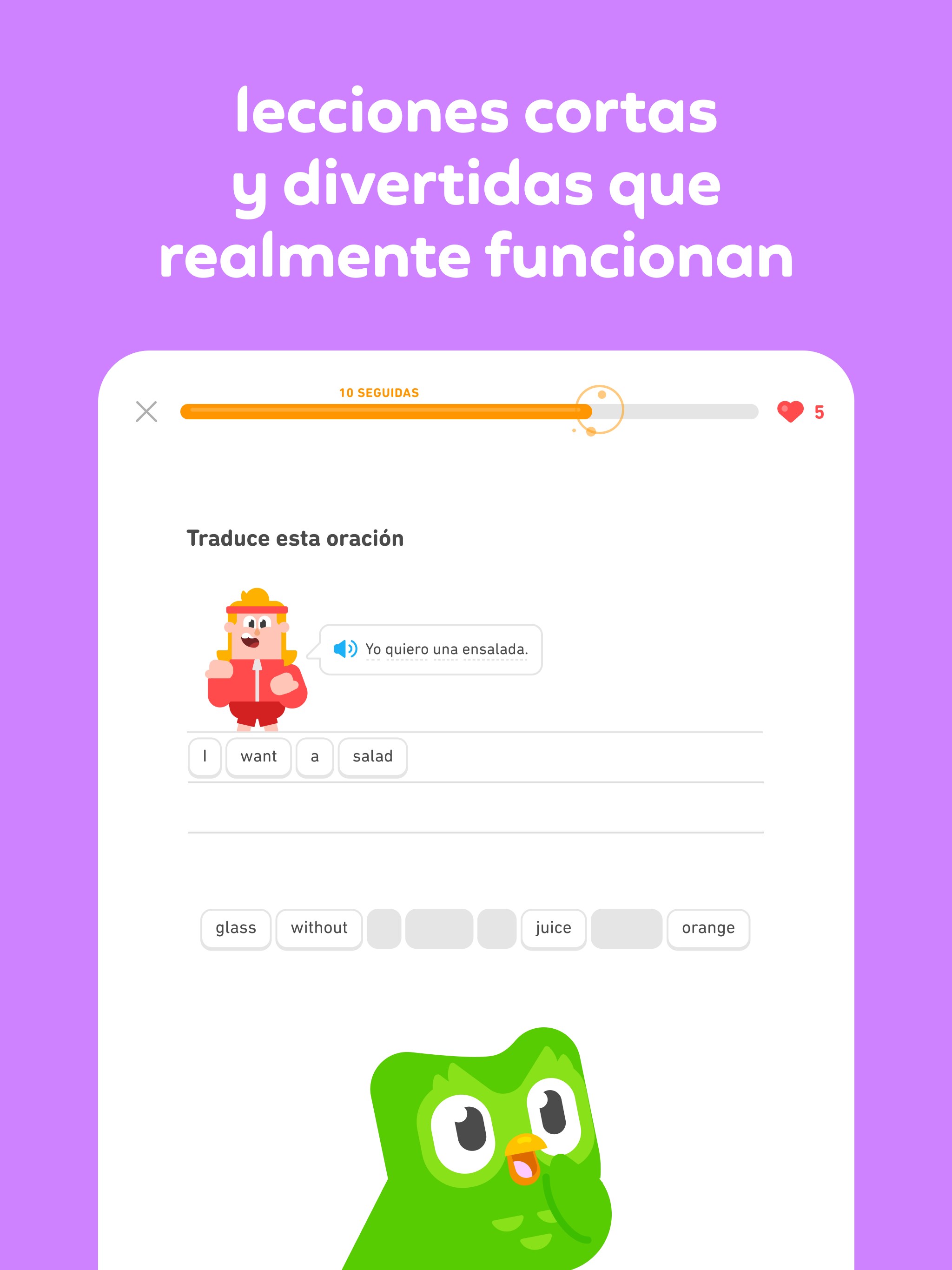 Captura de pantalla de Duolingo - Aprende idiomas