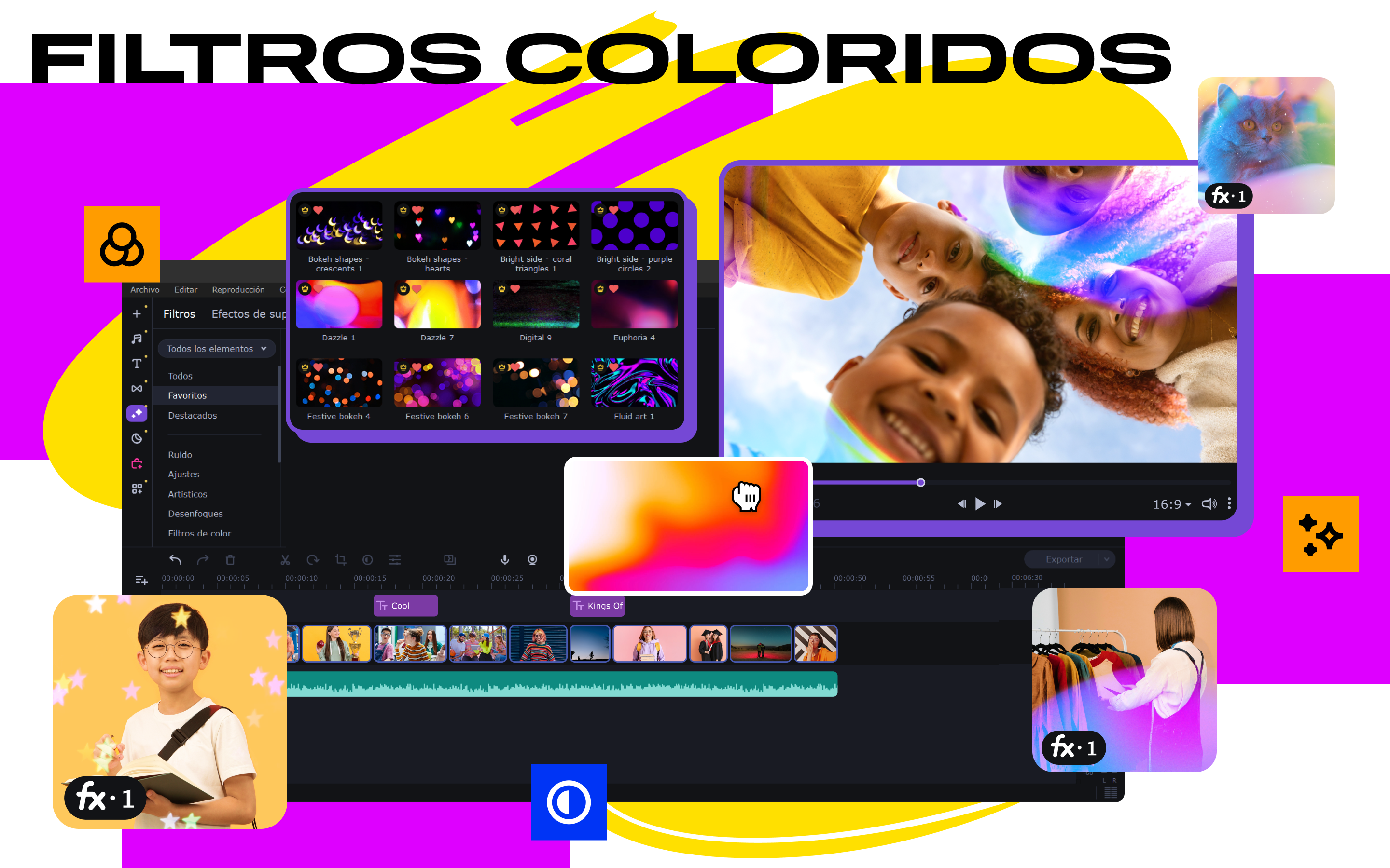 Captura de pantalla de Movavi Slideshow Maker