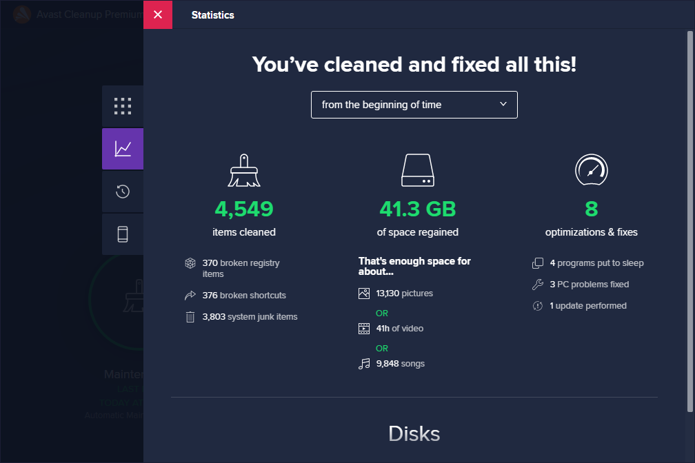 Avast Cleanup Premium screenshot
