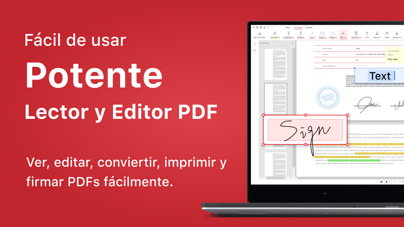 Captura de pantalla de PDF X: Editor PDF, Lector PDF