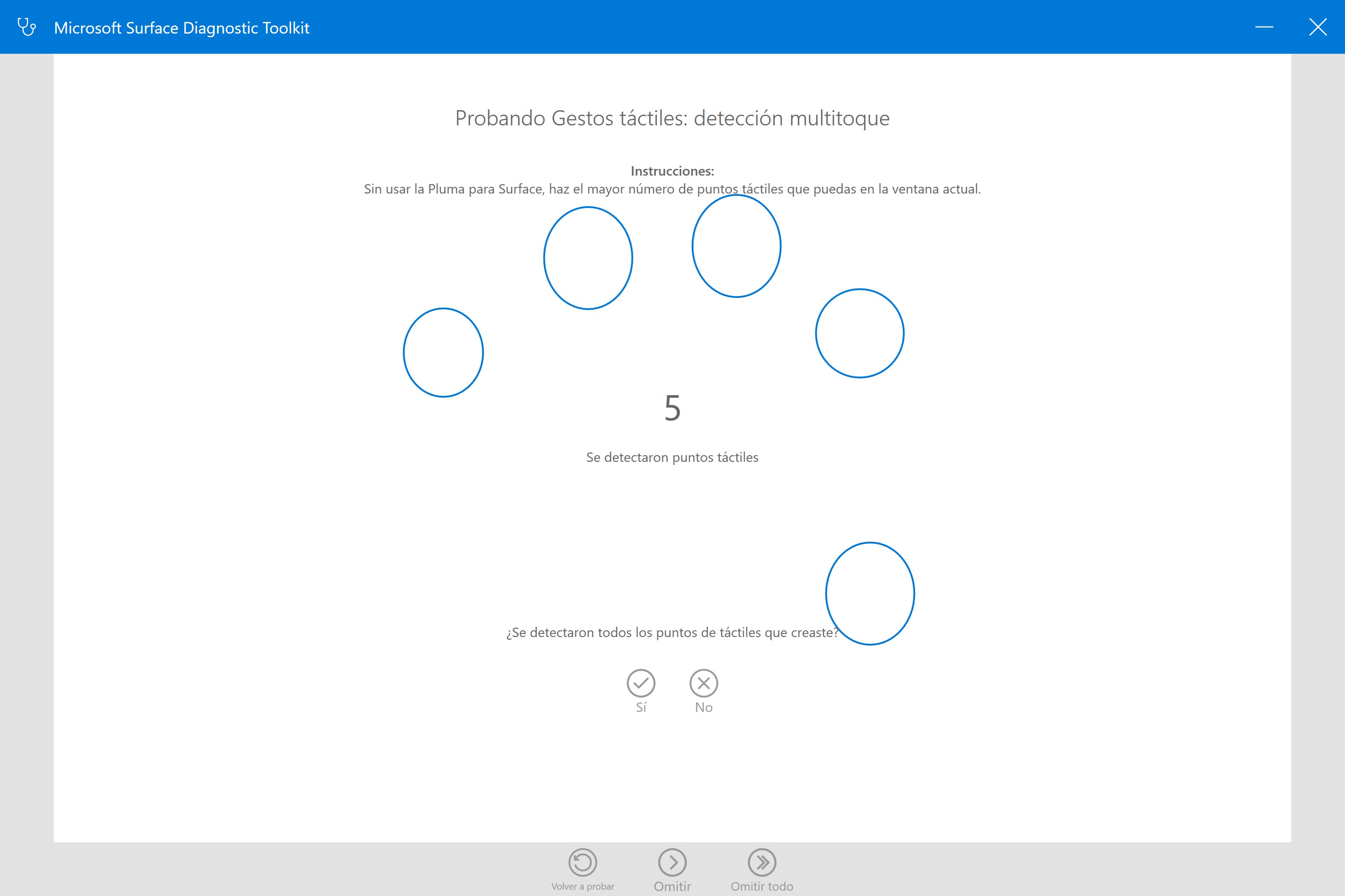Captura de pantalla de Kit de herramientas de diagnóstico de Surface