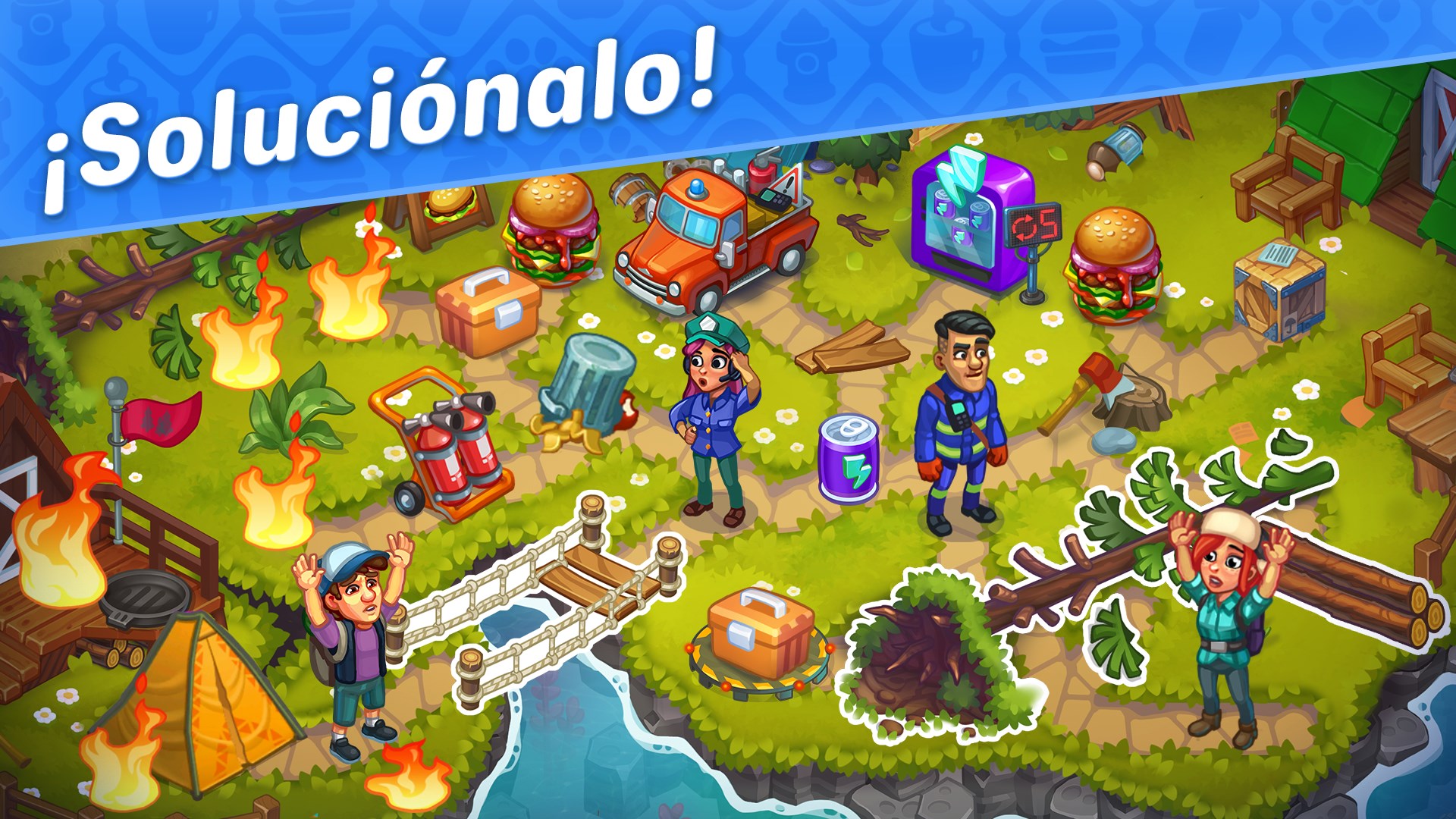 Captura de pantalla de Rescue Dash Time Management Game