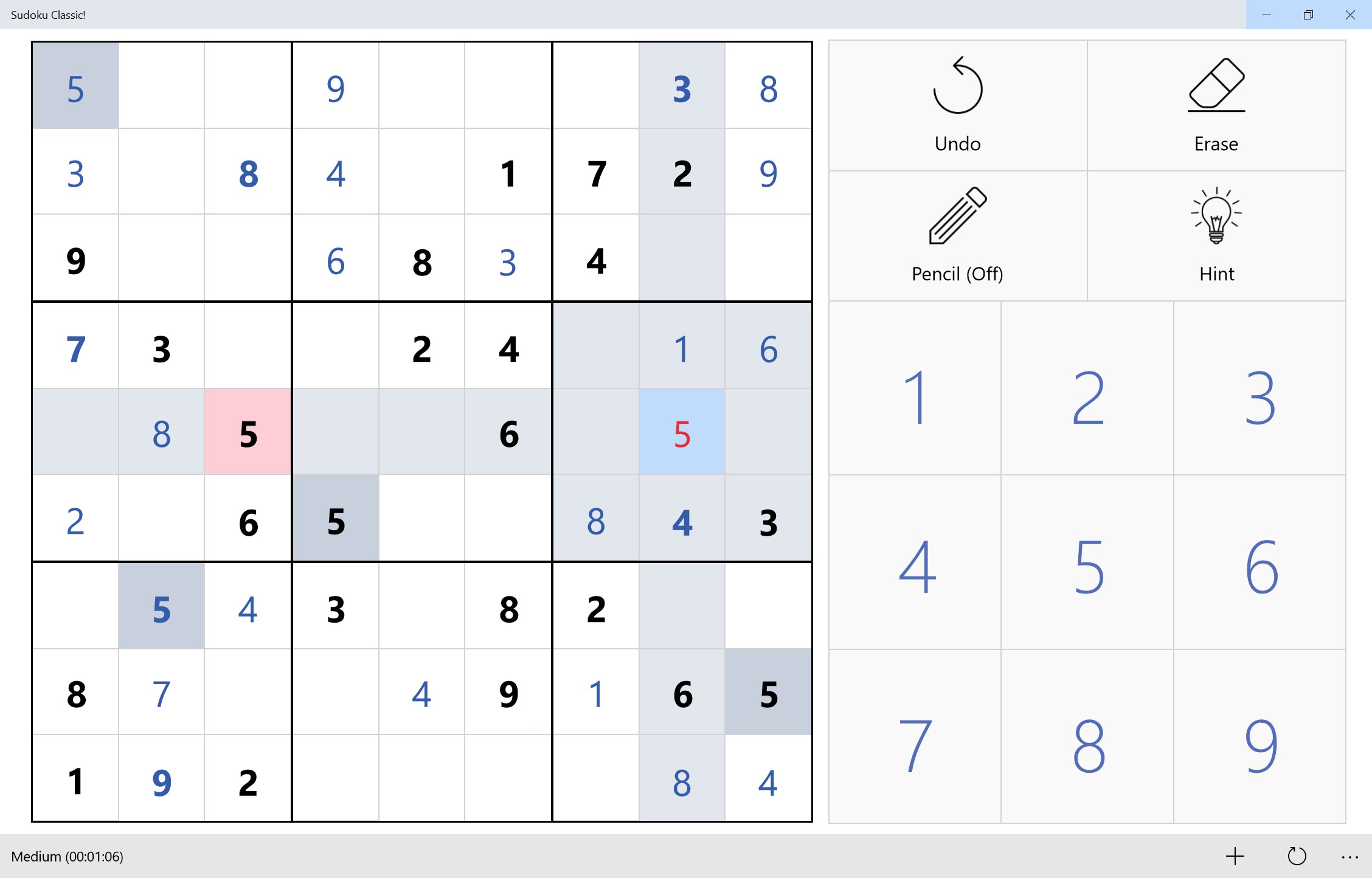 Captura de pantalla de Sudoku Classic!