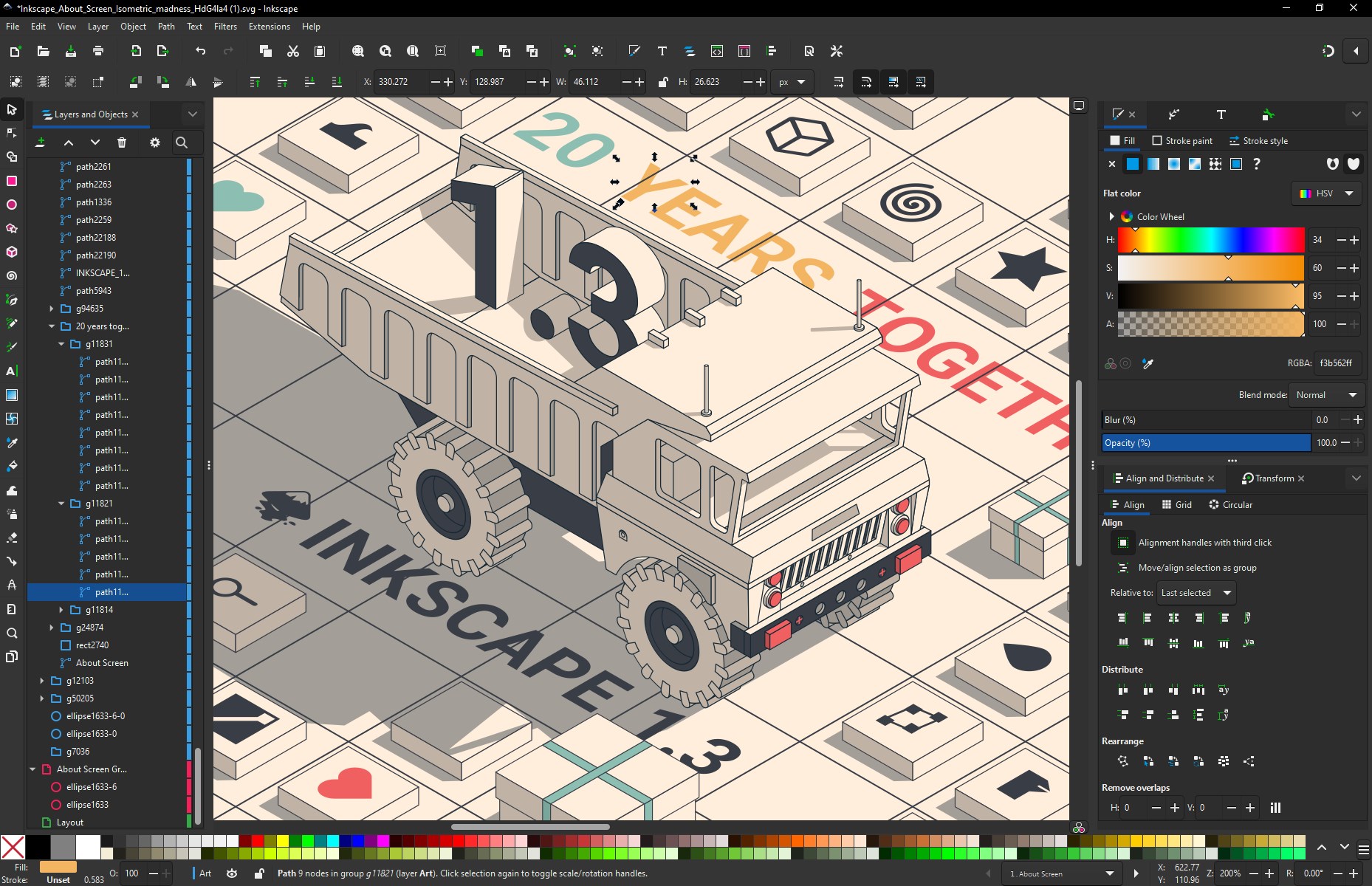 Inkscape screenshot