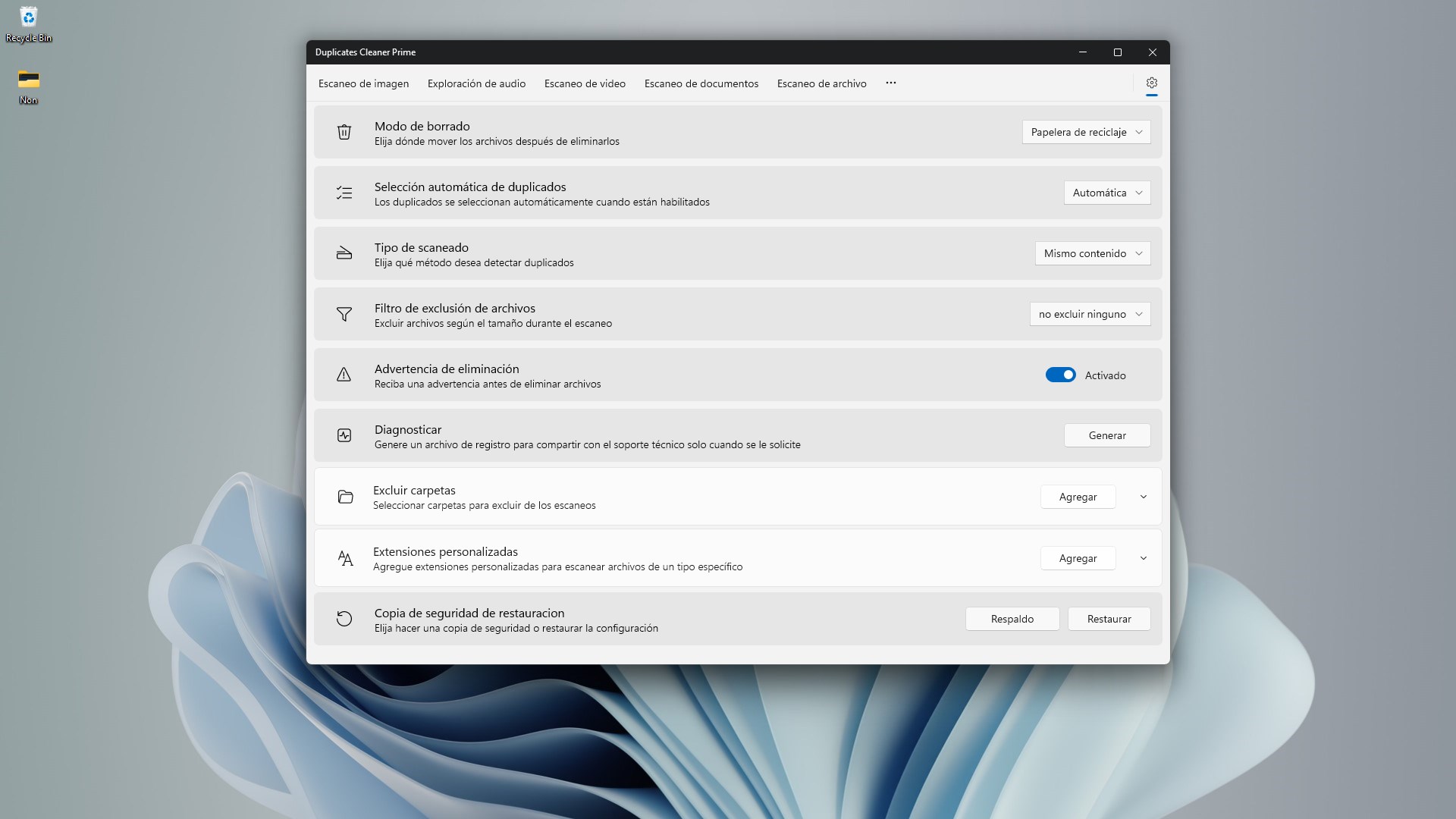 Captura de pantalla de Duplicates Cleaner Prime