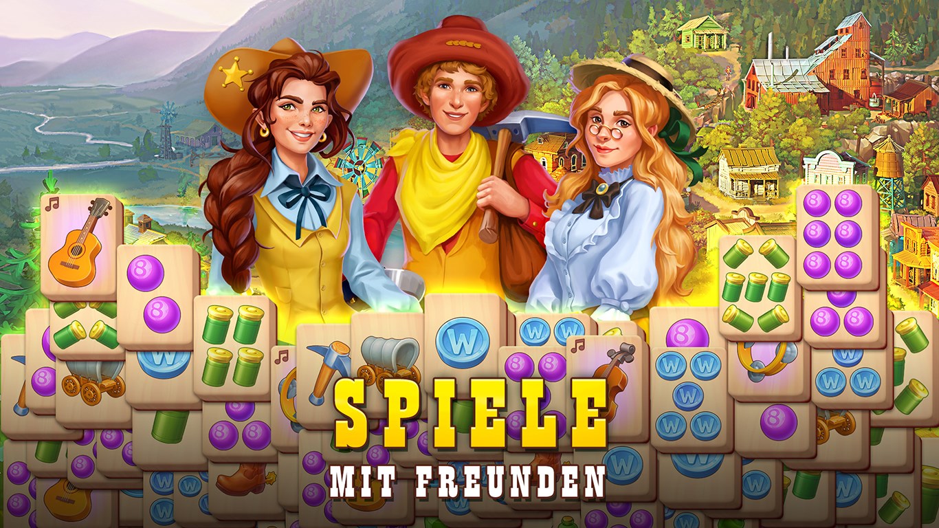 Sheriff of Mahjong: Solitär-Spiel. Stadt erneuern. Screenshot