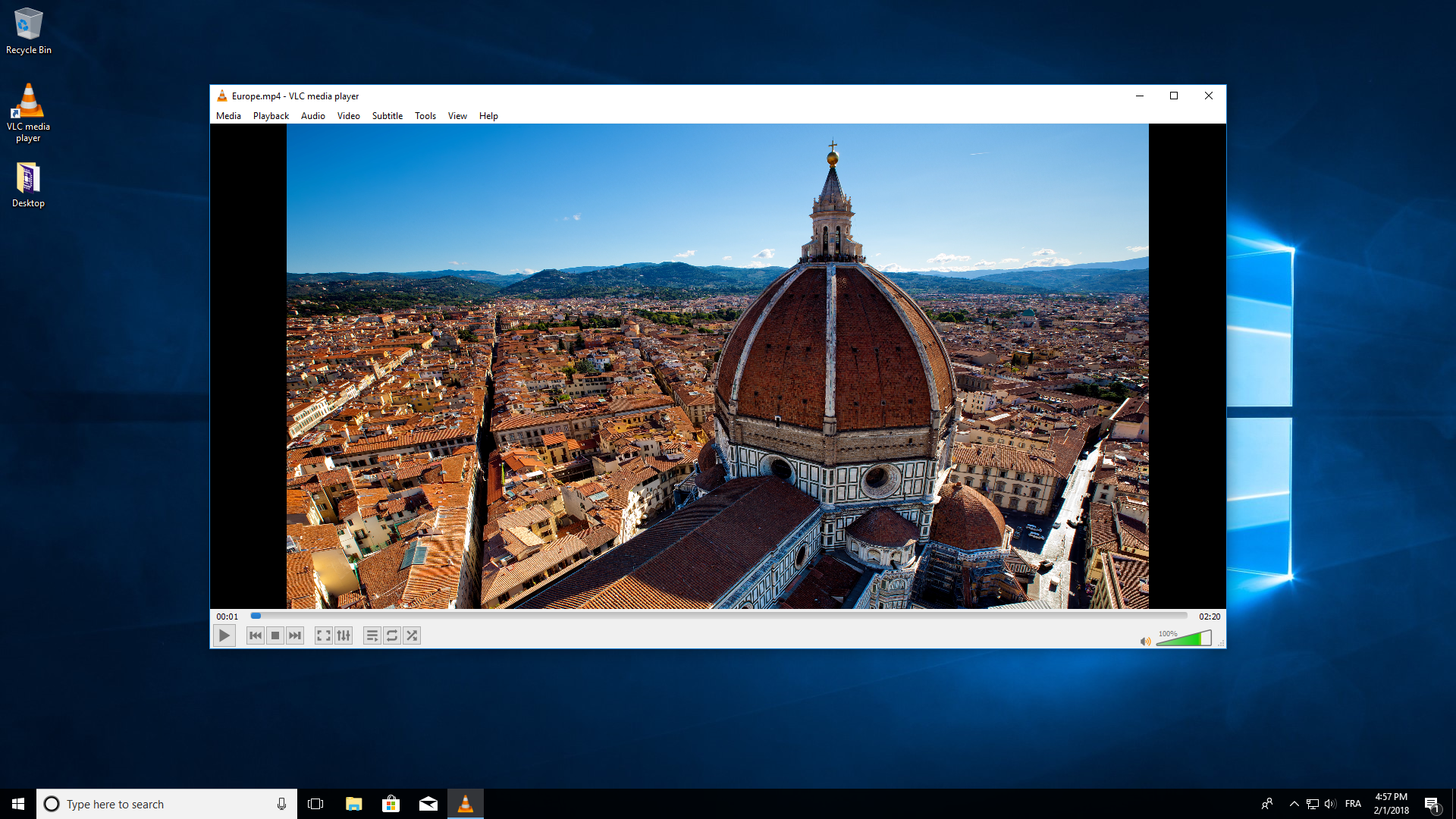 VLC screenshot