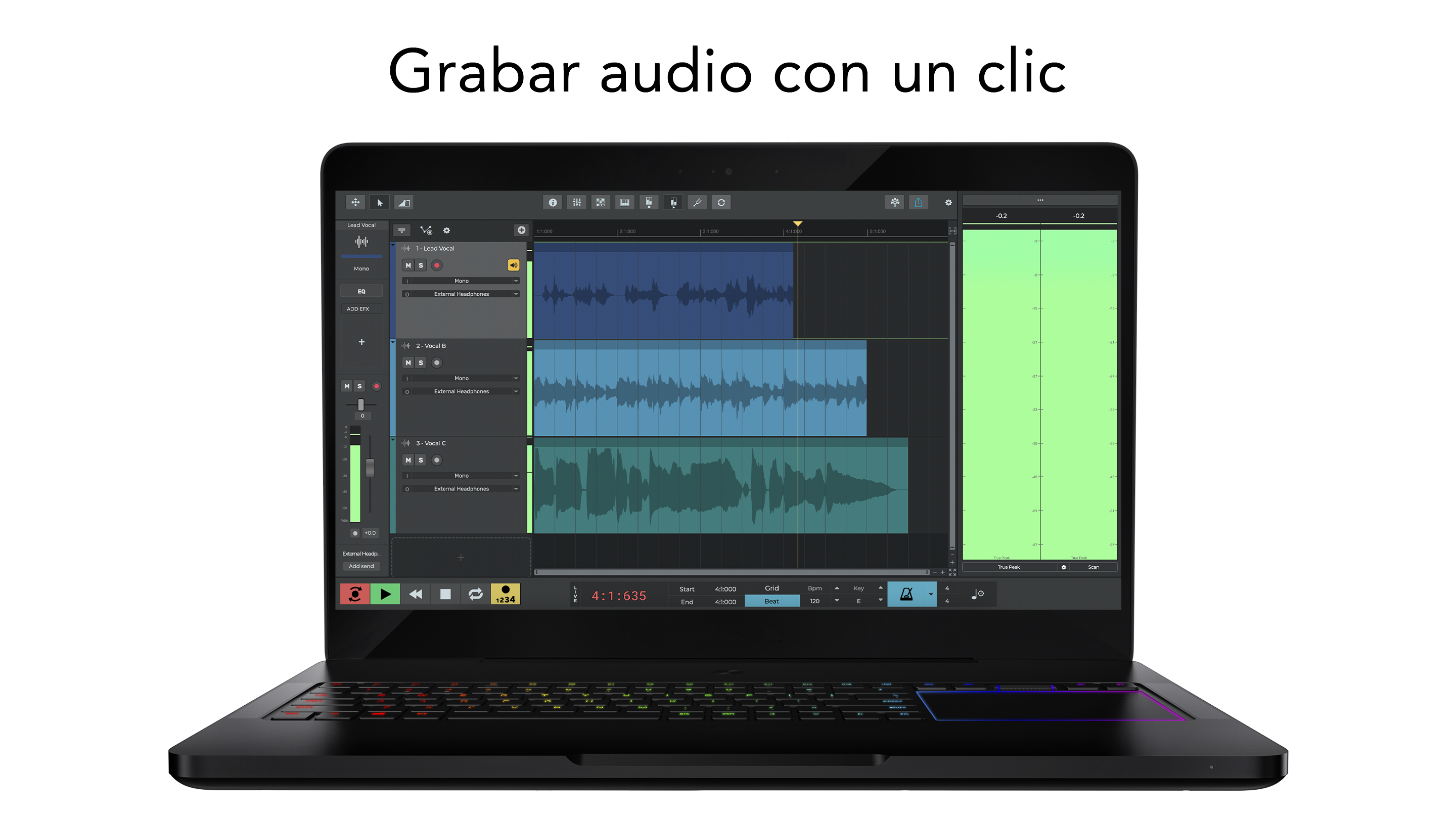 Captura de pantalla de n-Track Studio
