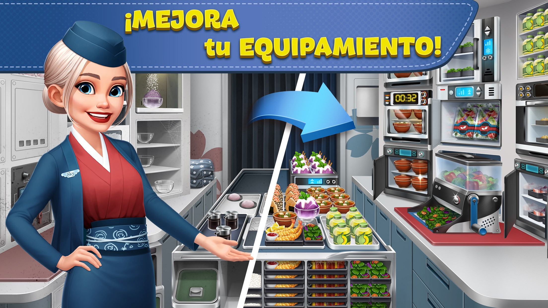 Captura de pantalla de Airplane Chefs - Cooking Game