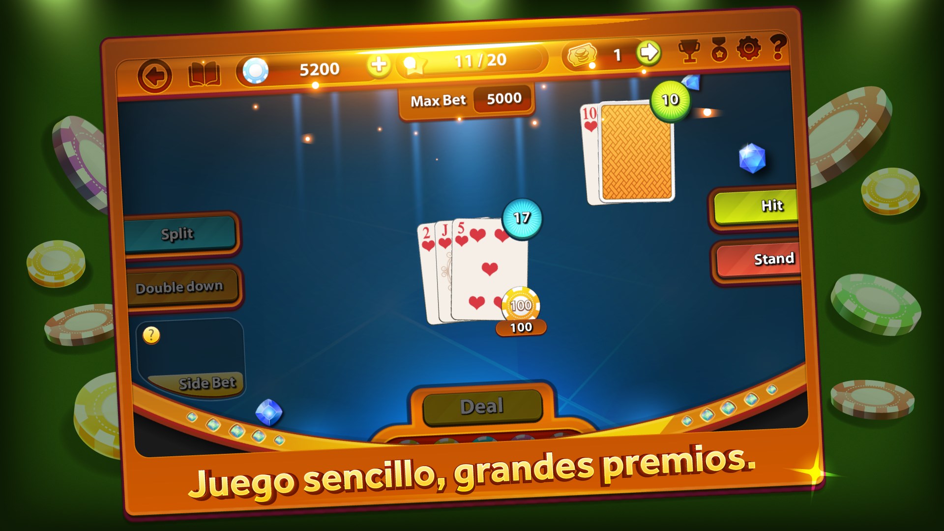 Captura de pantalla de Blackjack Professional