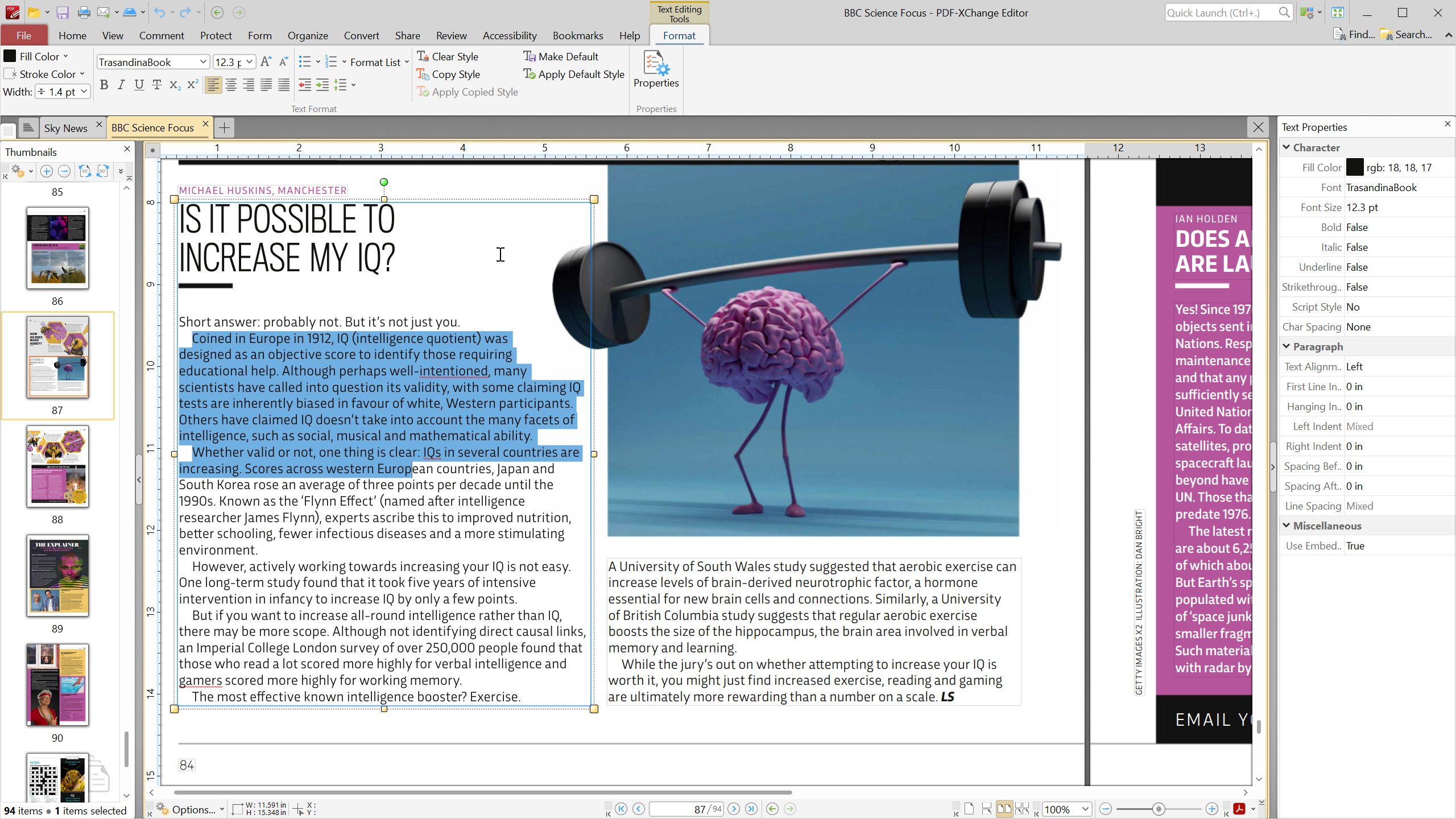 Captura de pantalla de PDF-XChange Editor
