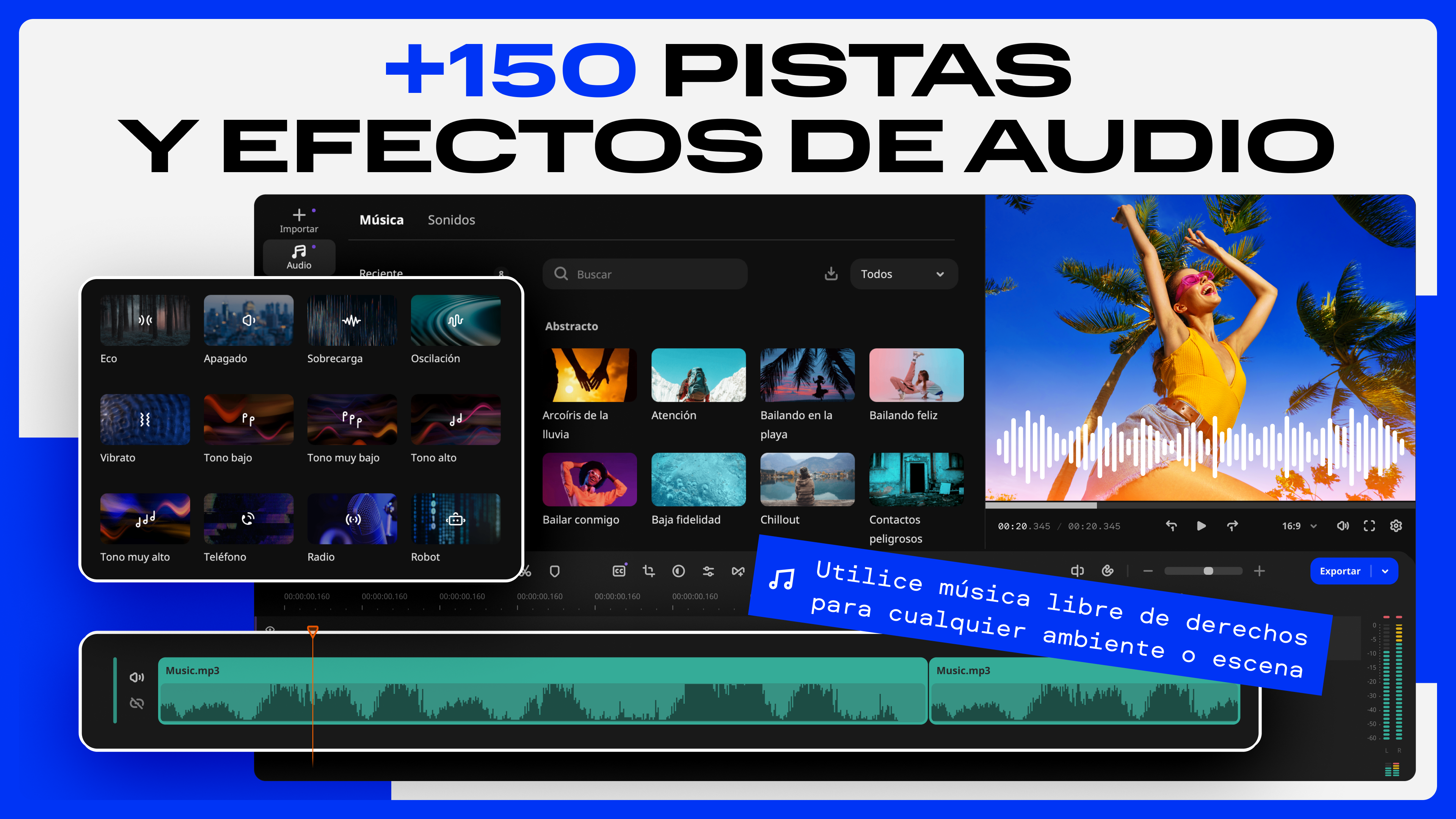 Captura de pantalla de Movavi Video Editor